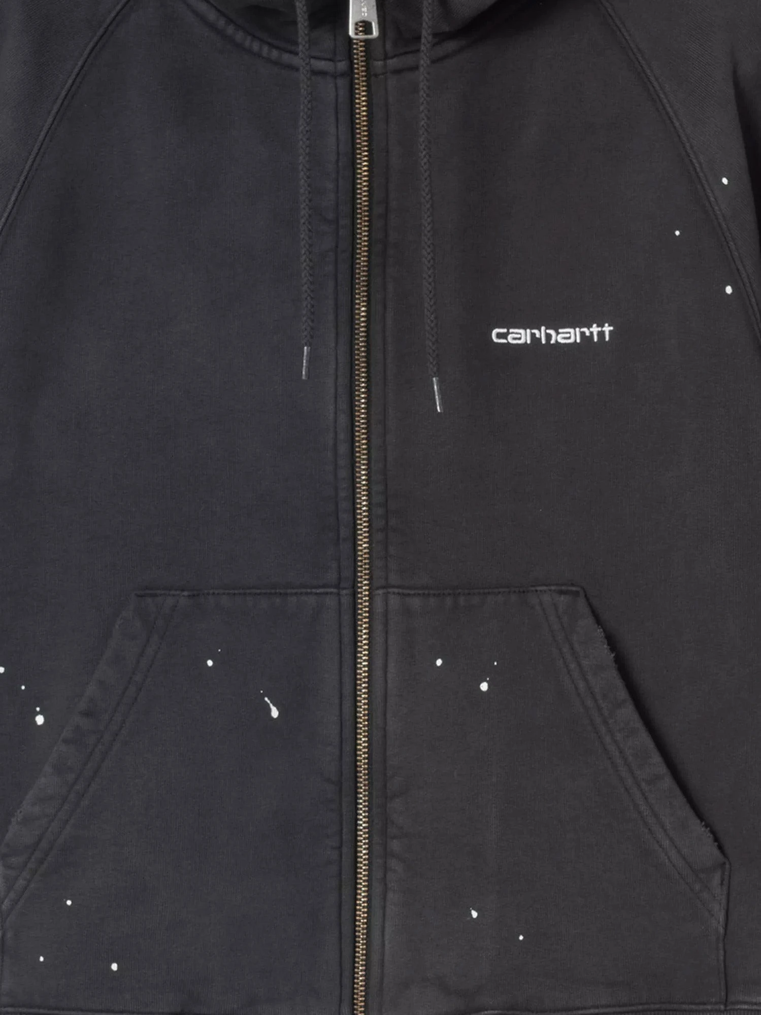 Hooded Painter cotton sweatshirt with front embroidered logo.webp