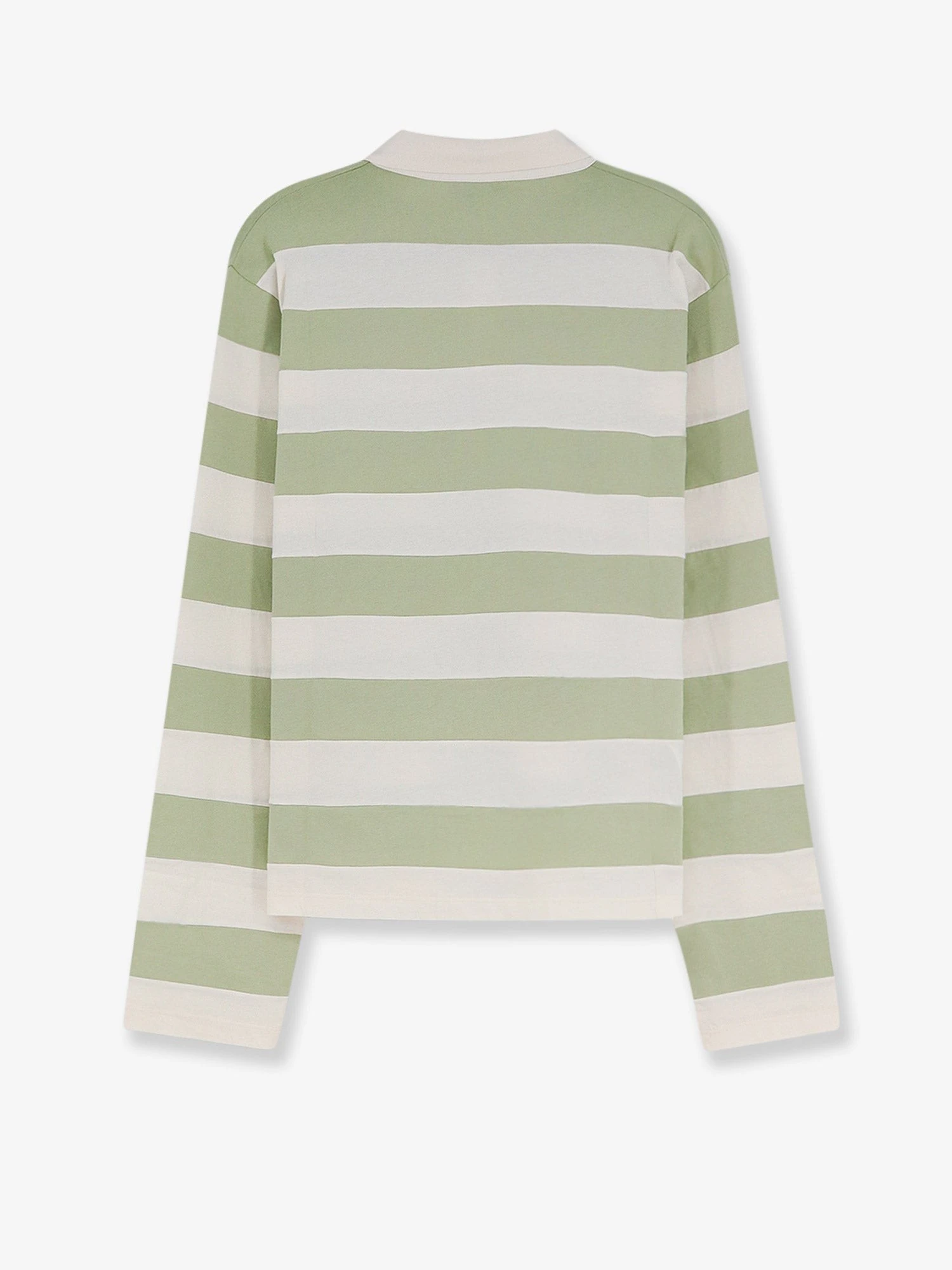 Cotton polo shirt with striped pattern.webp