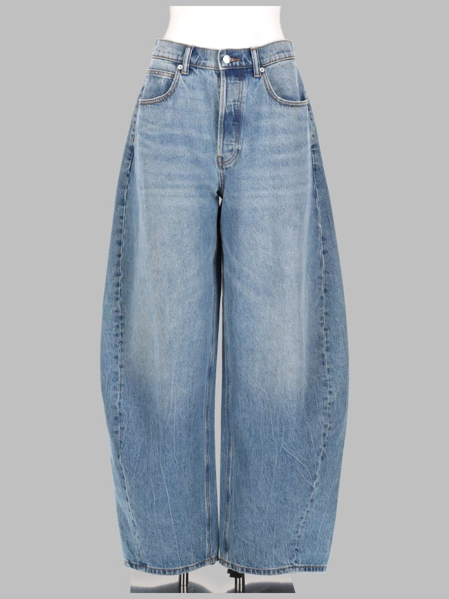 JEANS "BLOW UP" CON LOGO IN STRASS.webp