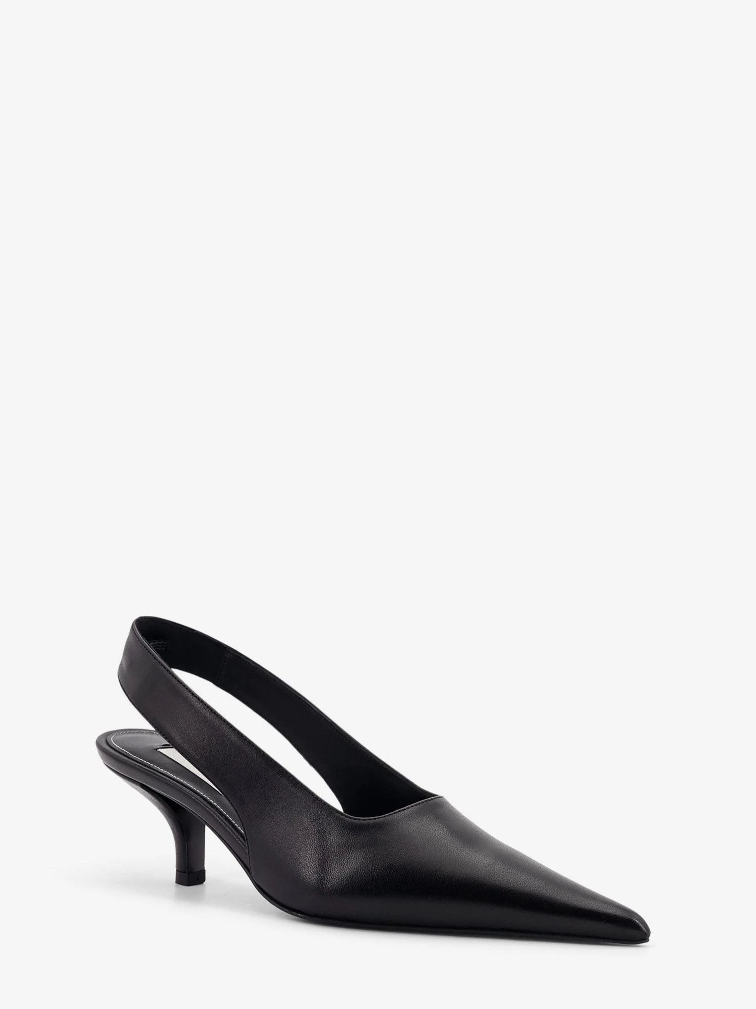 Leather décolleté slingbacks.webp