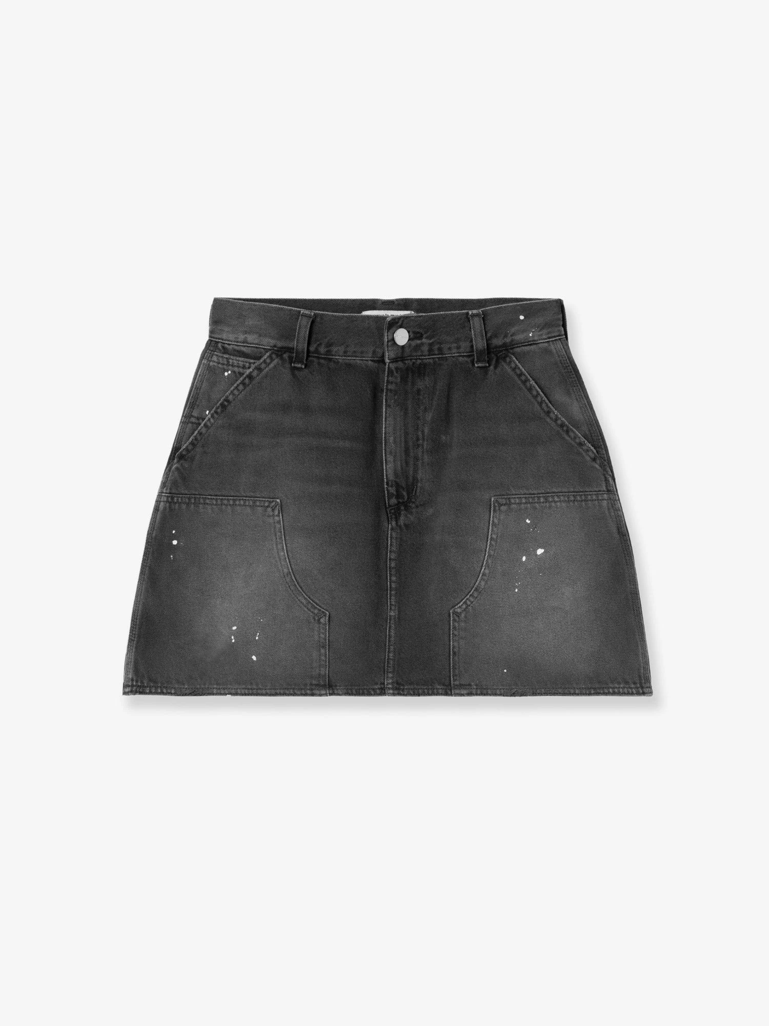 W'Maeve Double Knee black denim skirt.webp