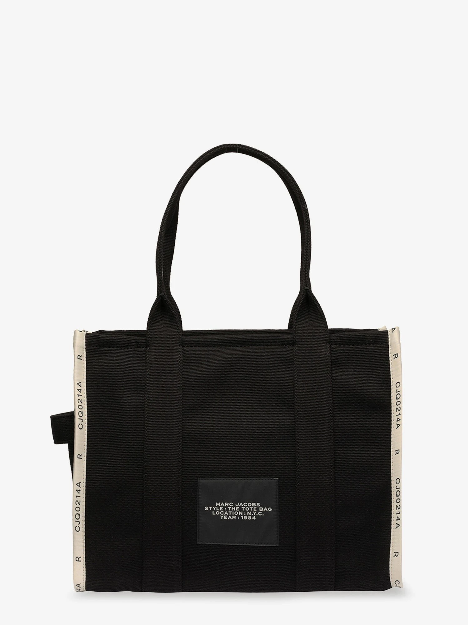 Traveler Tote canvas shopping bag with logo on the front