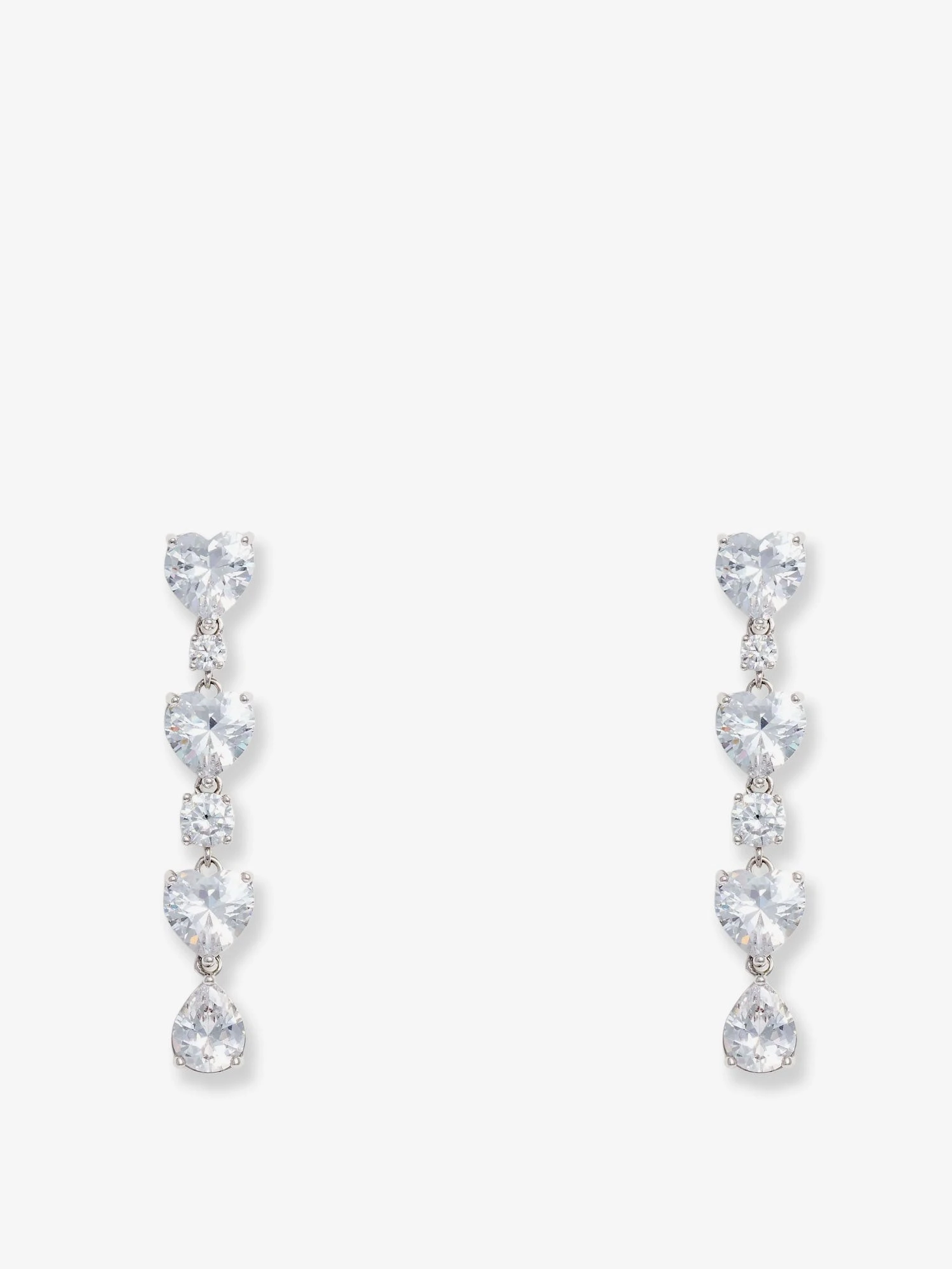 Crystal Heart Tiered Earrings.webp
