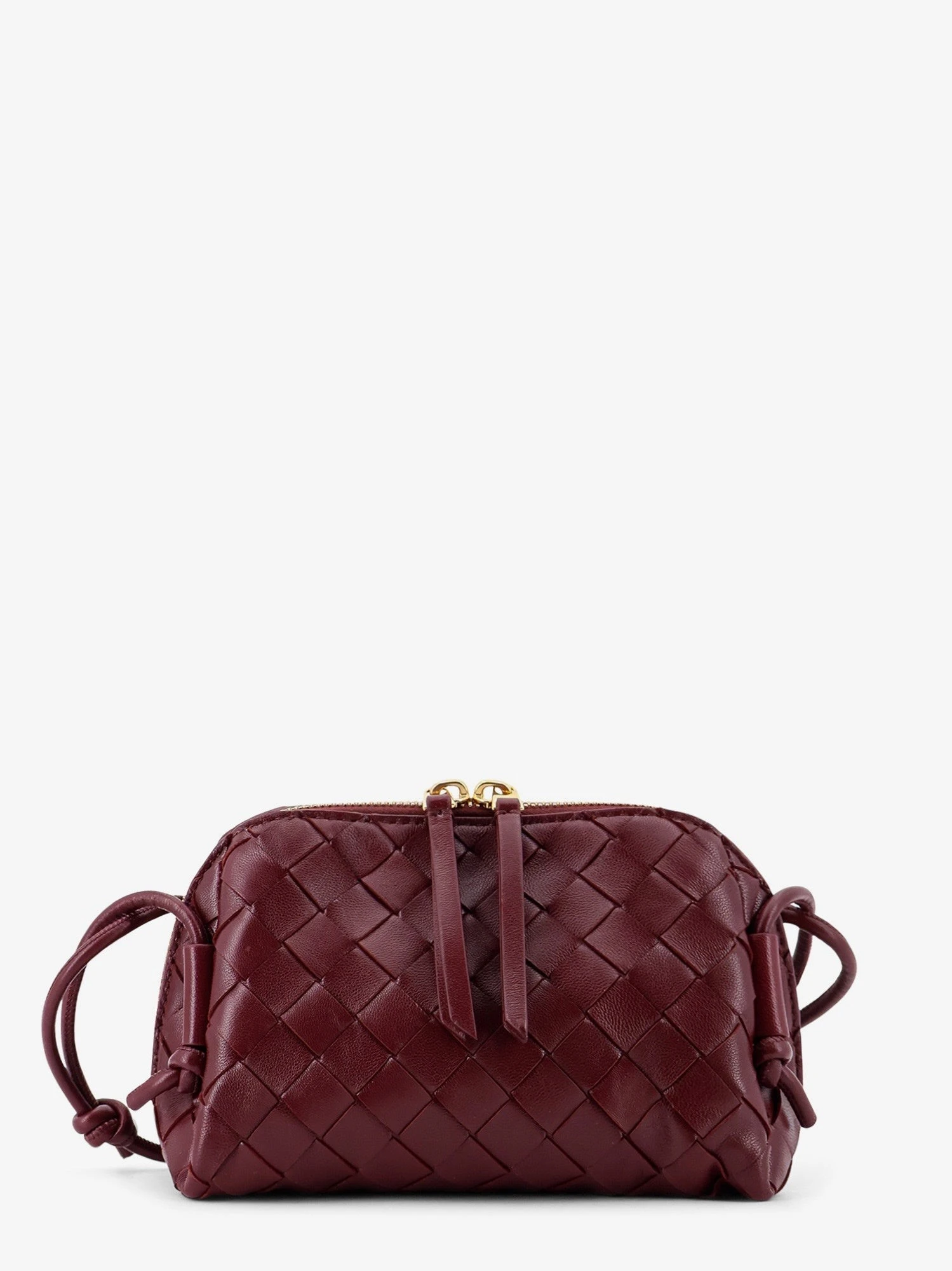 Concert Pouch leather shoulder bag with Intrecciato motif.webp