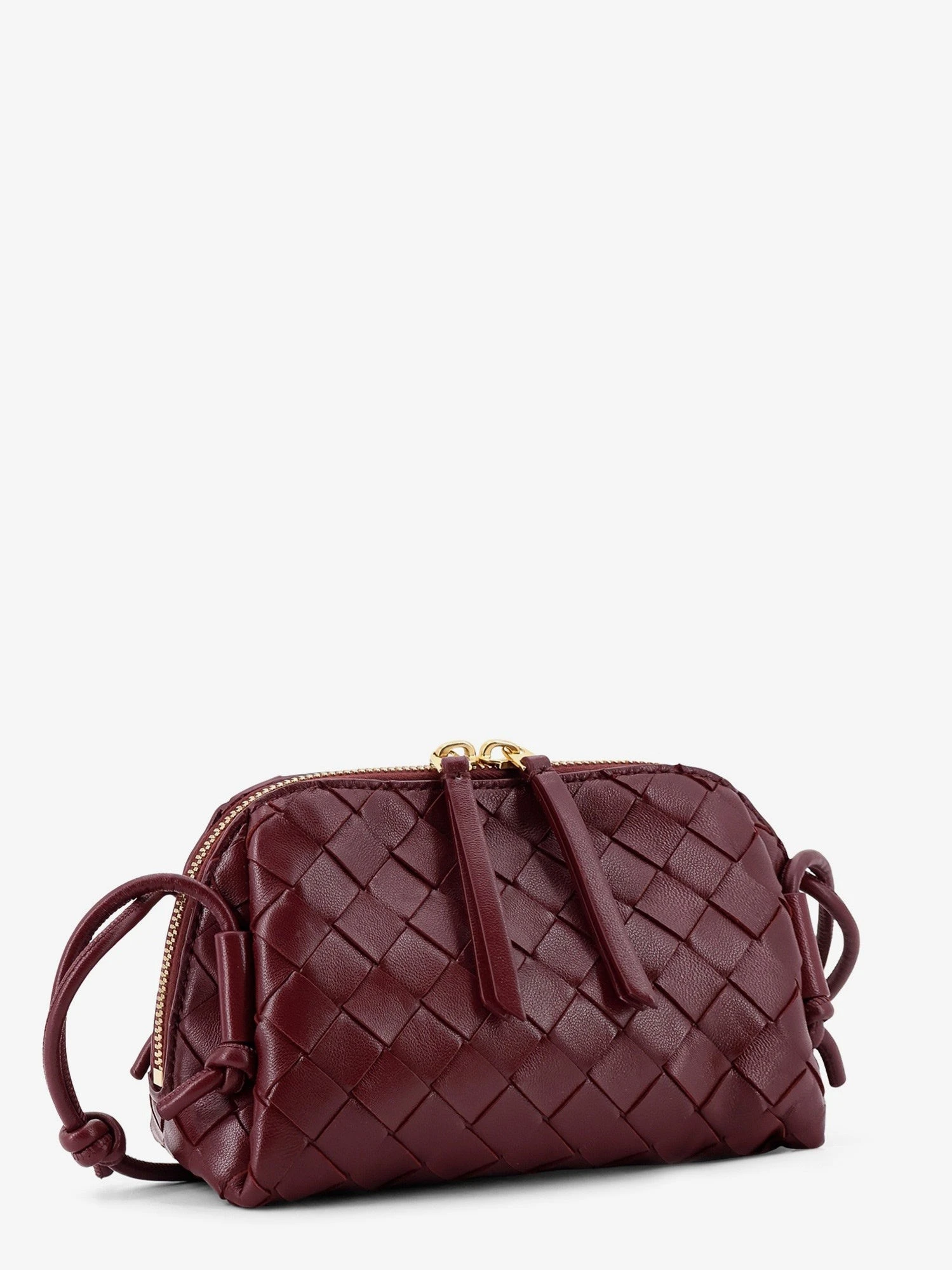 Concert Pouch leather shoulder bag with Intrecciato motif.webp
