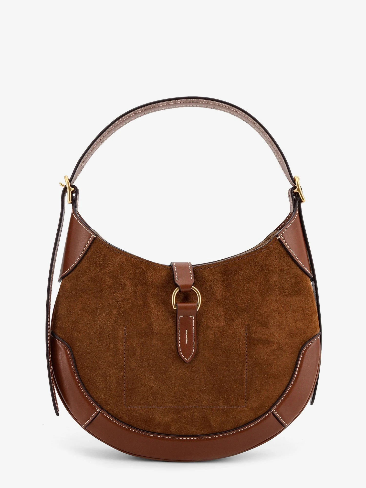 Suede and leather shoulder bag.webp