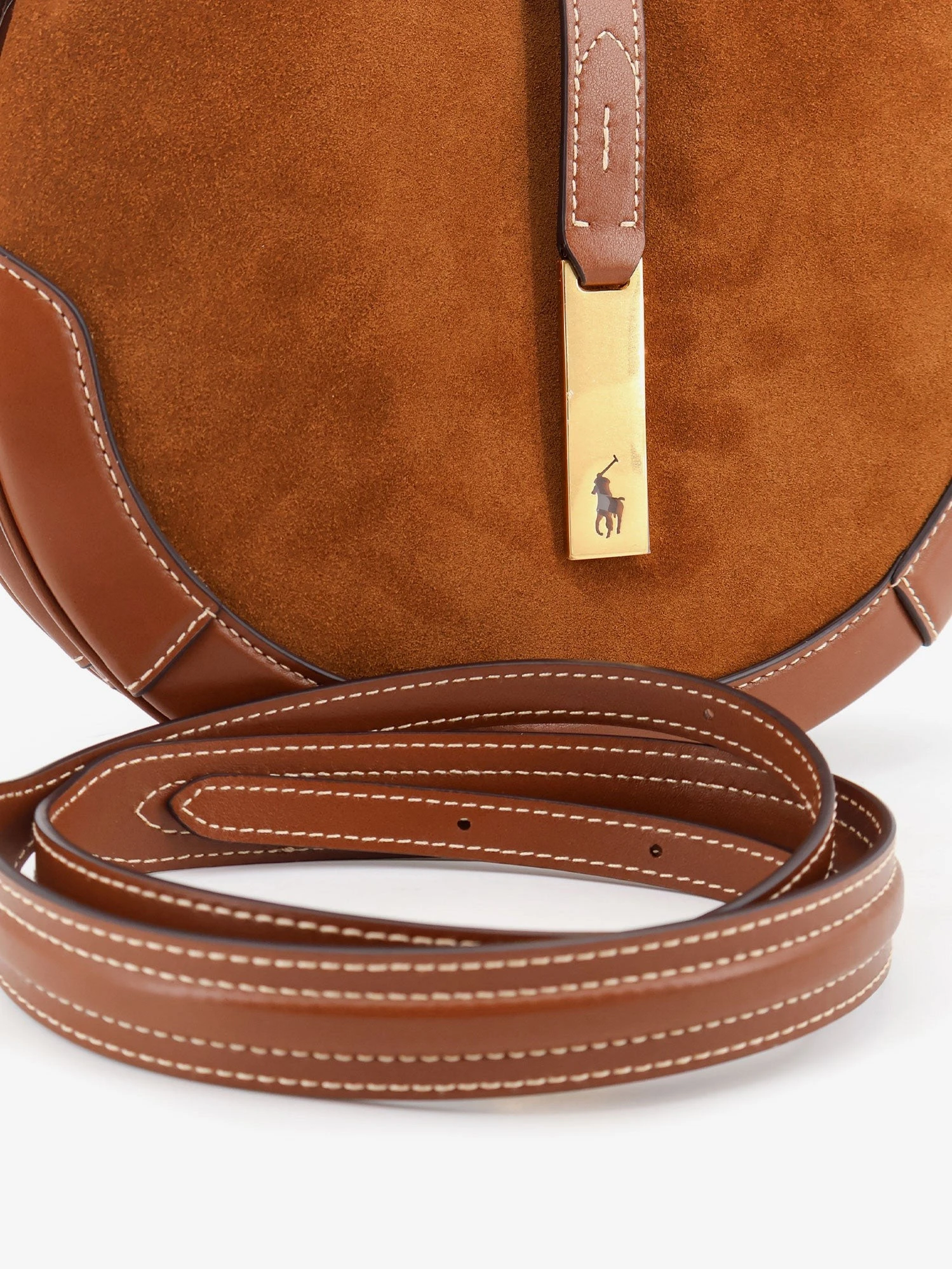 Suede and leather shoulder bag.webp