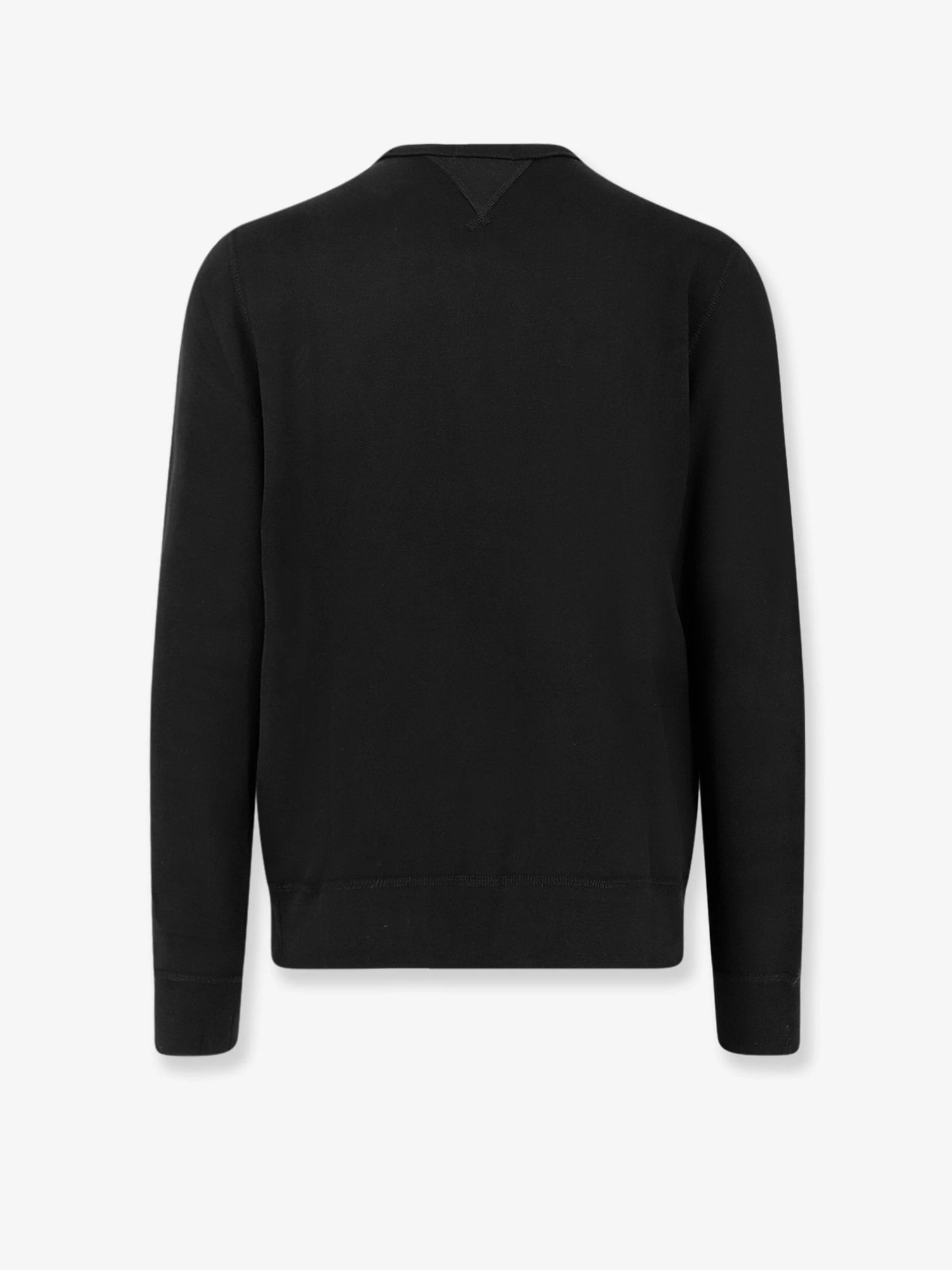 Cotton blend sweater with logo.webp