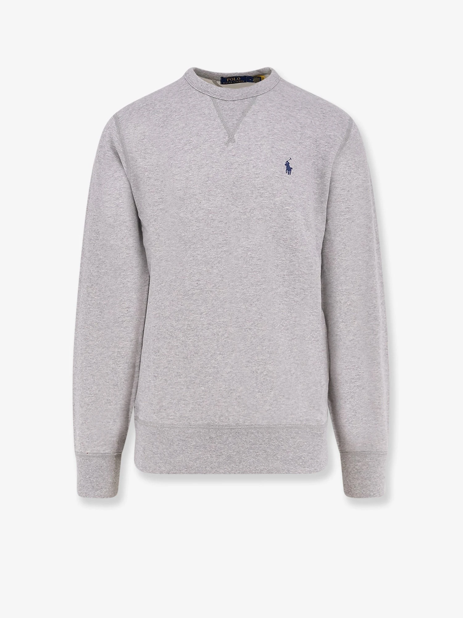 Cotton blend sweatshirt with logo.webp
