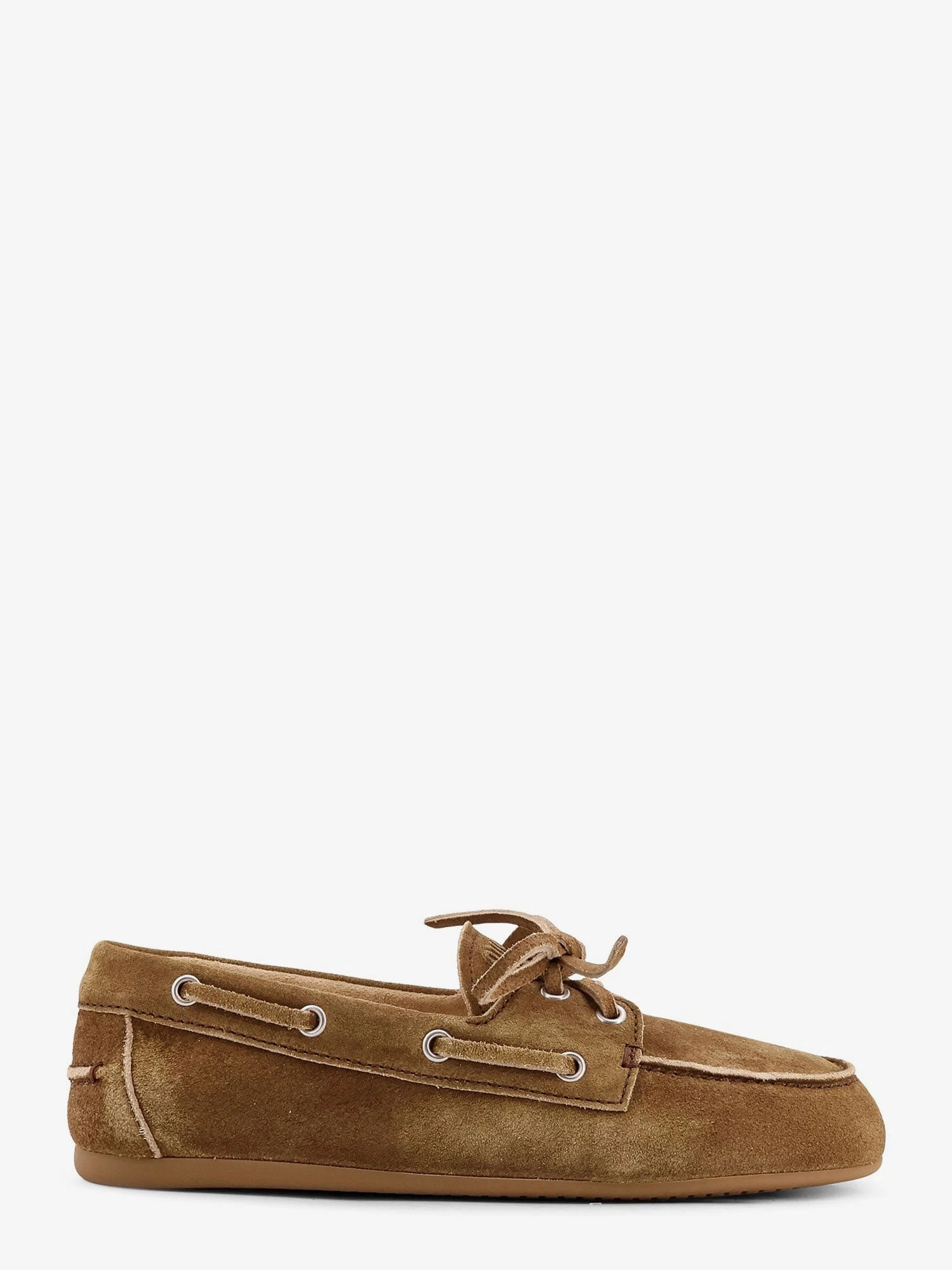 Suede loafers with embroidered logo.webp