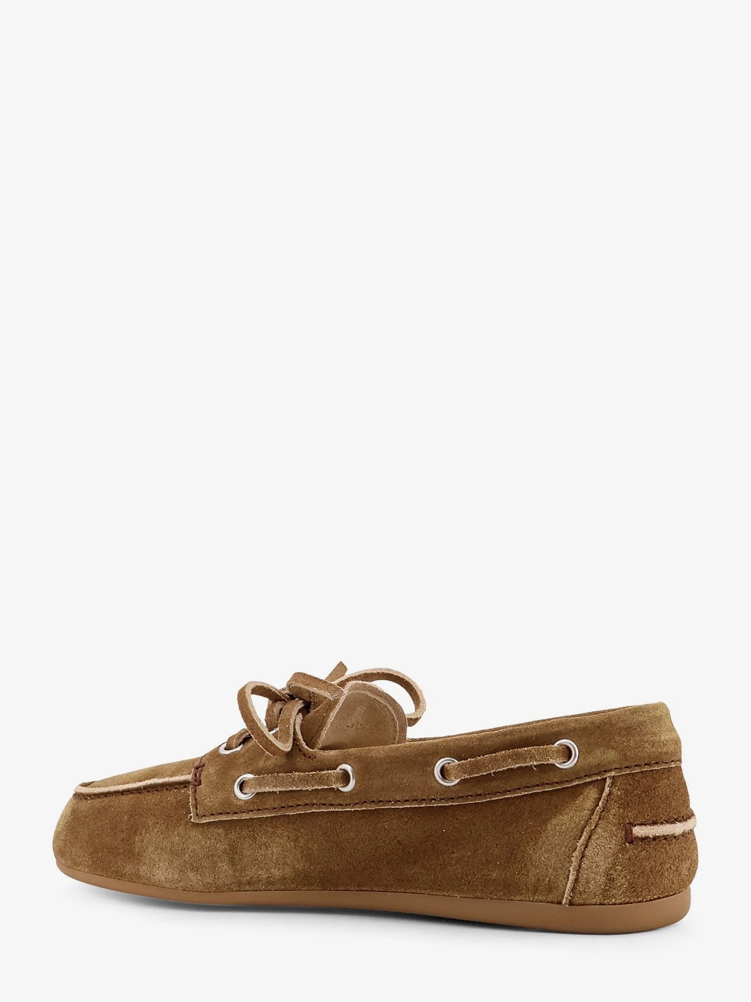 Suede loafers with embroidered logo.webp
