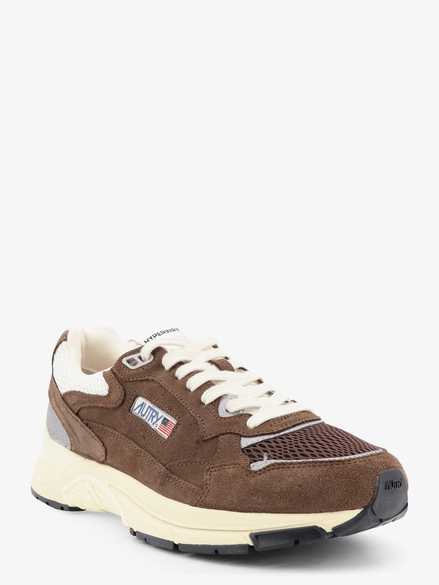 Hyperway Low mesh and suede snrakers with iconic side logo.webp