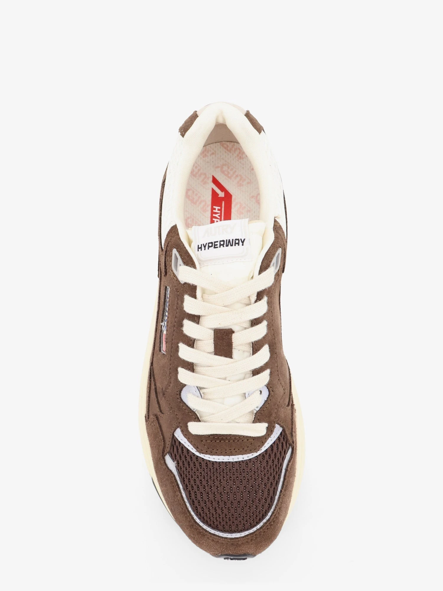 Hyperway Low mesh and suede snrakers with iconic side logo.webp