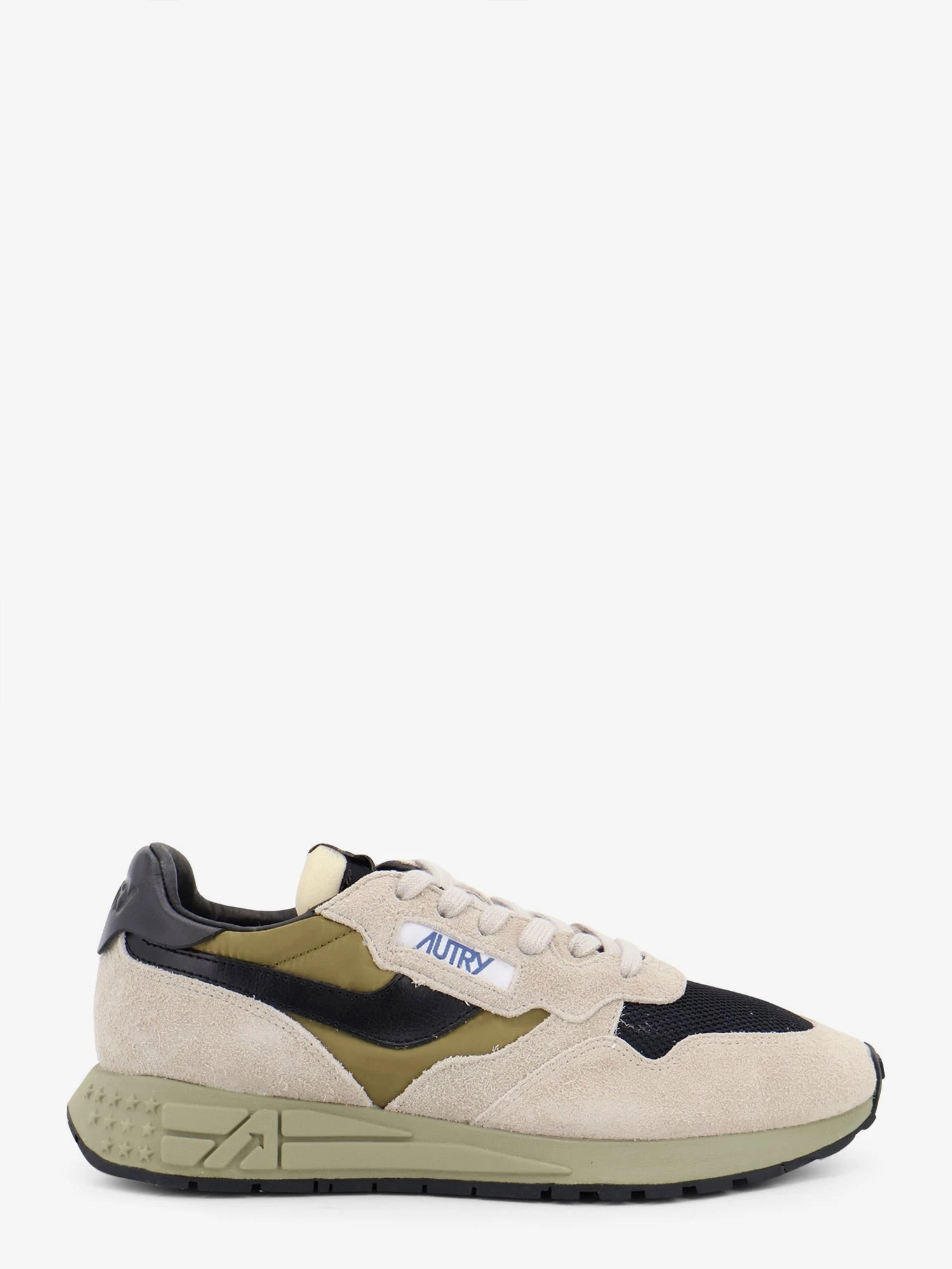 Reelwind Low mesh and suede sneakers with iconic side logo.webp