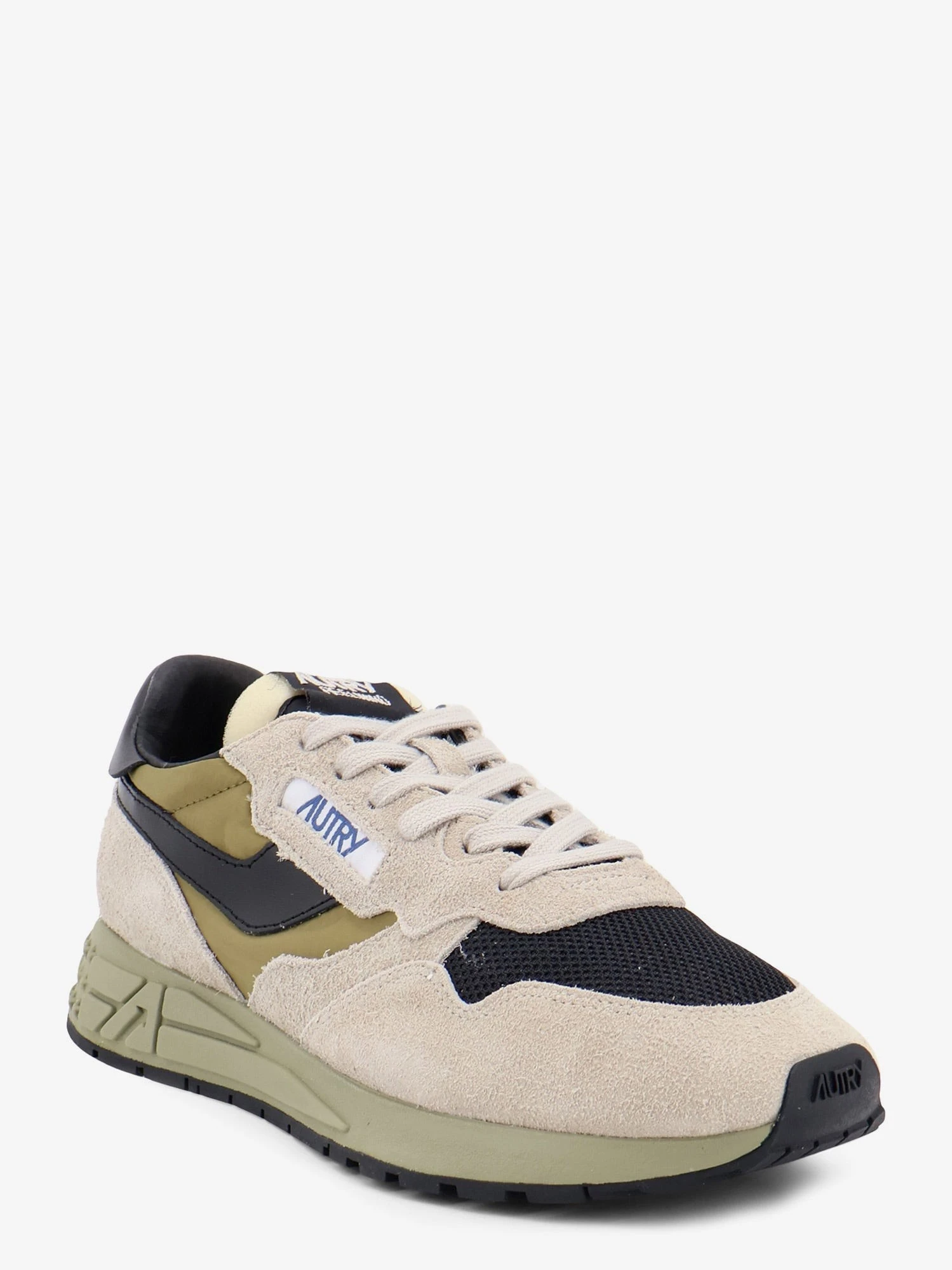 Reelwind Low mesh and suede sneakers with iconic side logo.webp