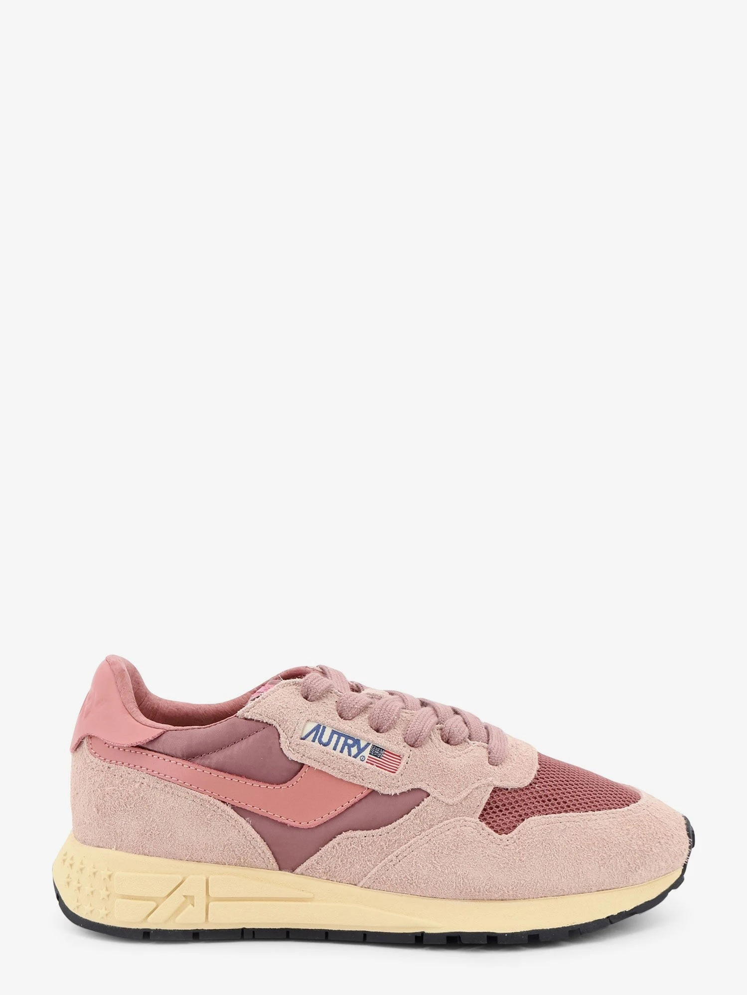 Reelwind Low mesh and suede sneakers with side logo.webp