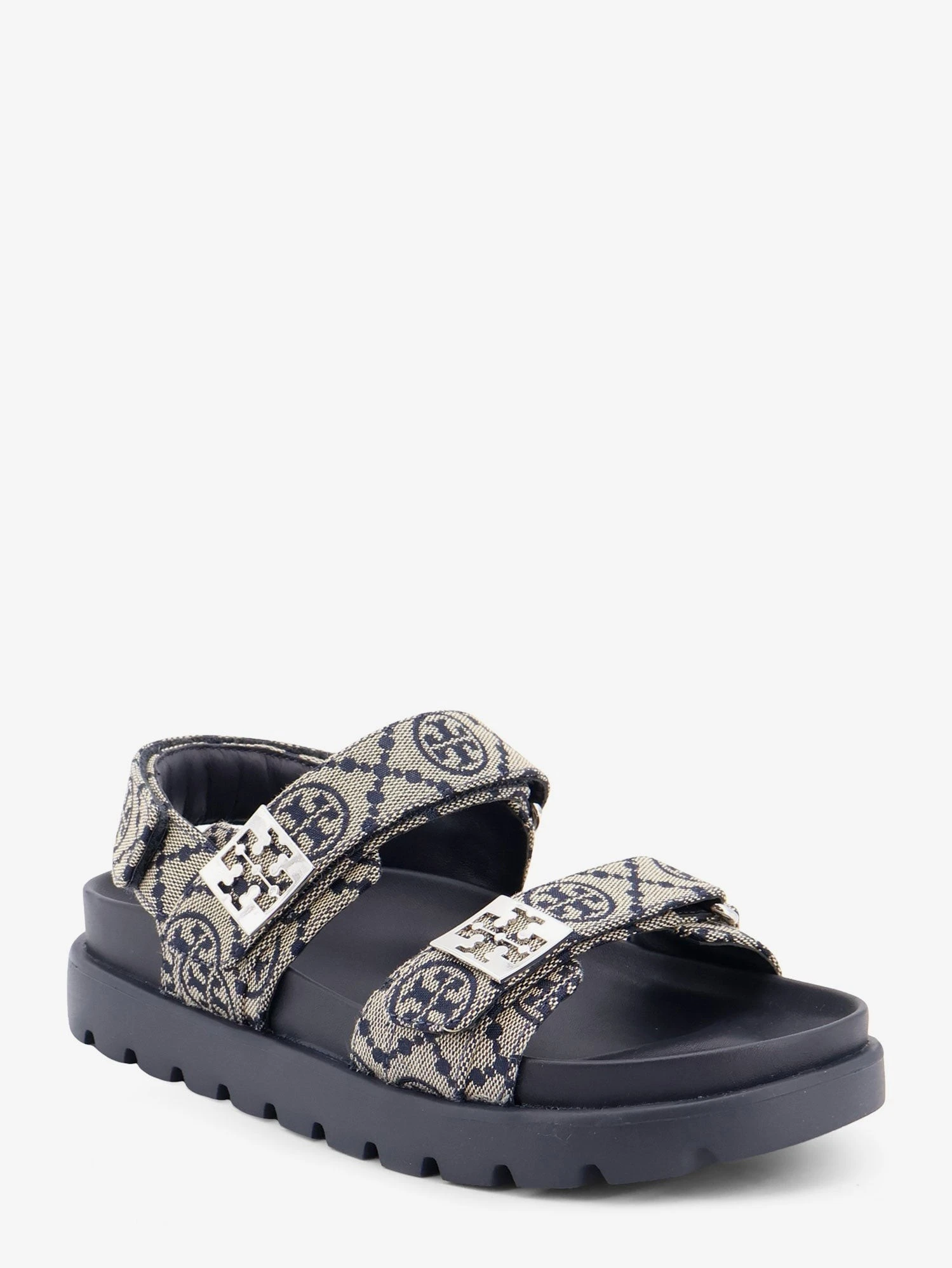 T Mono Perfect Monogram fabric sandals.webp