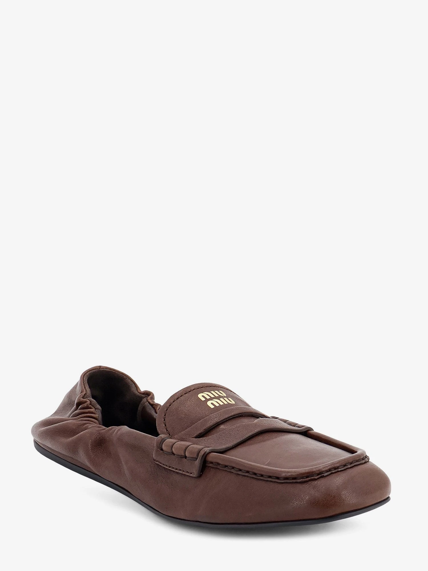 Ruches leather loafers.webp