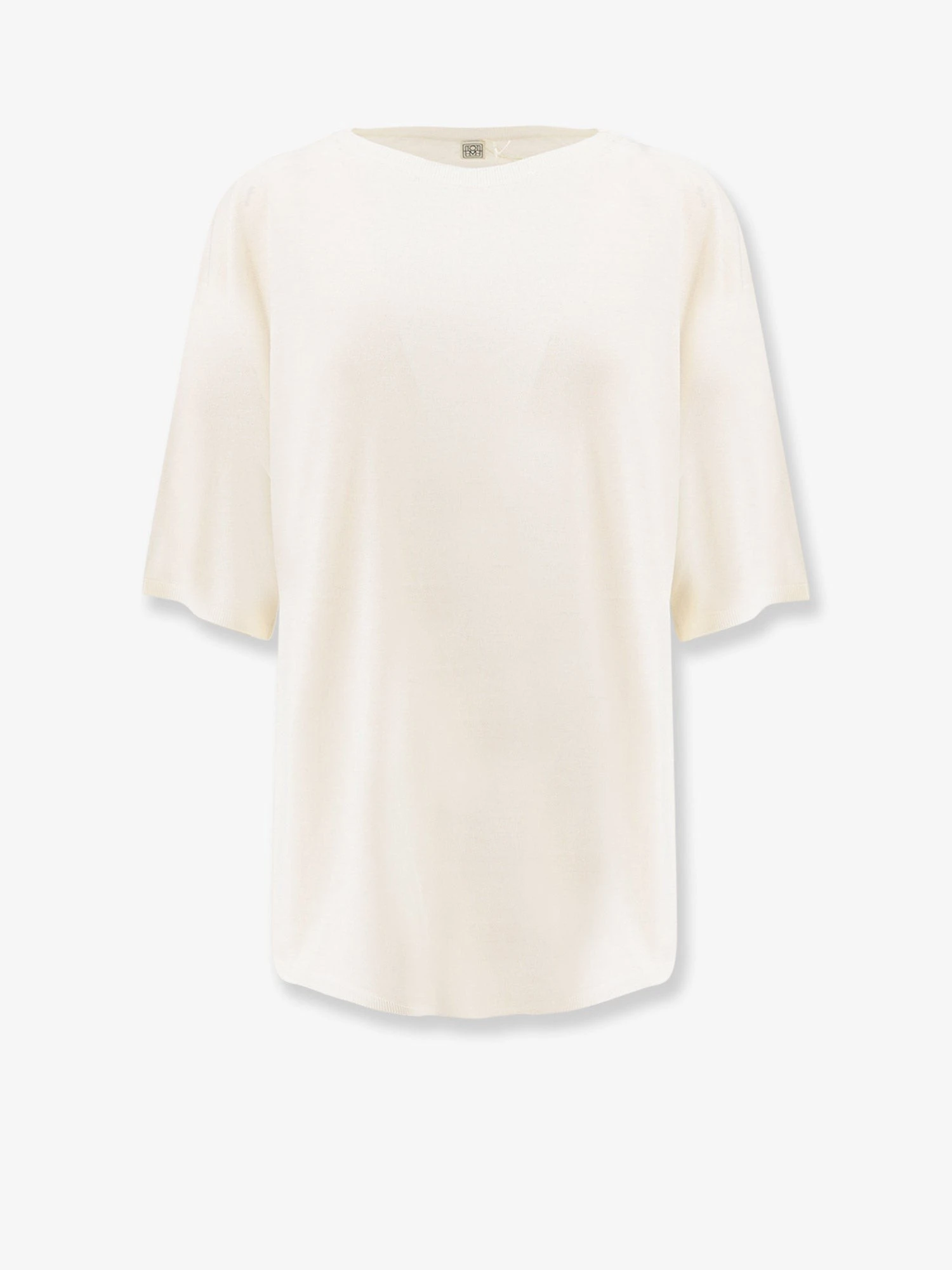 Longline wool blend sweater.webp