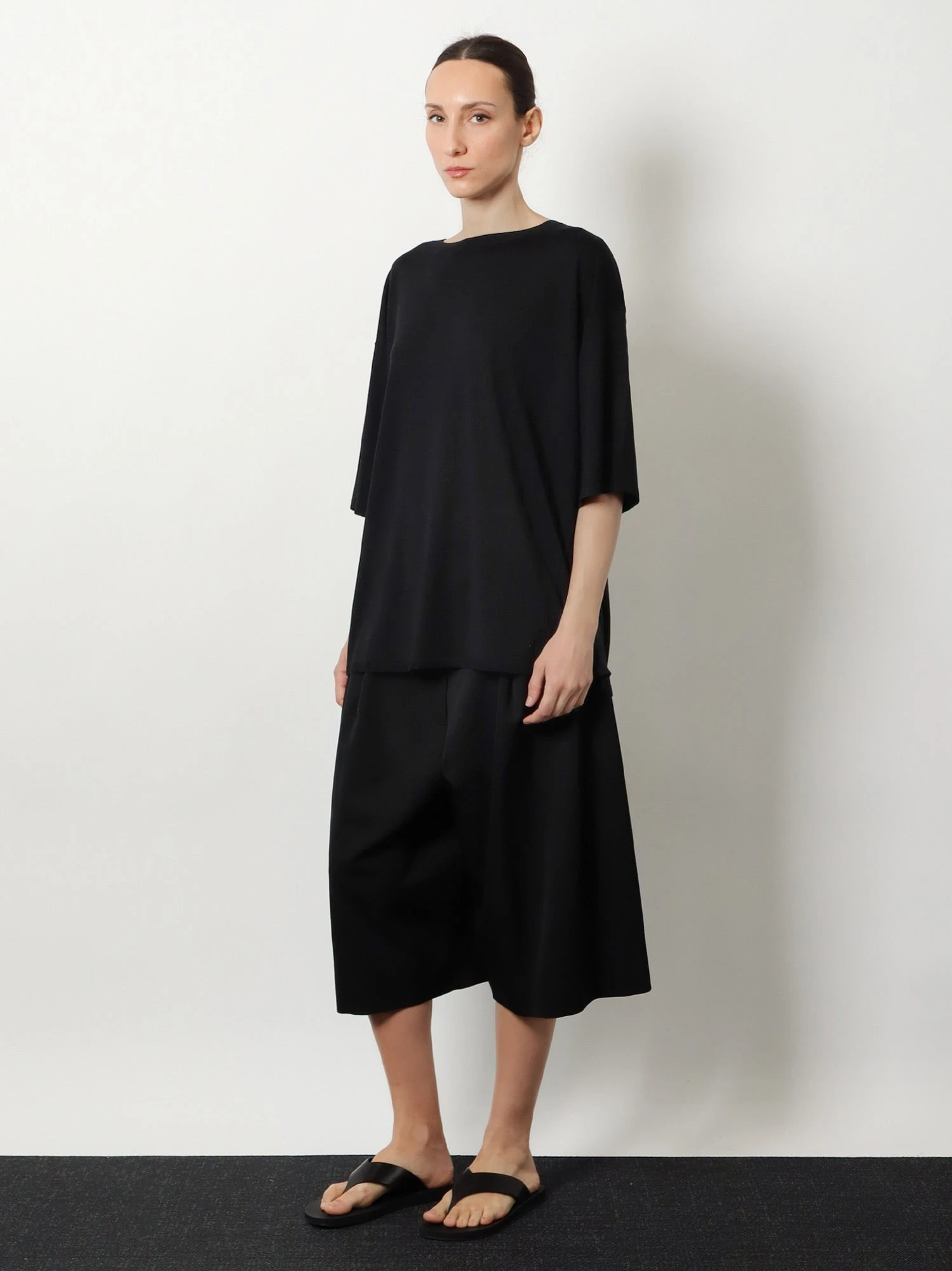 Longline wool blend sweater.webp
