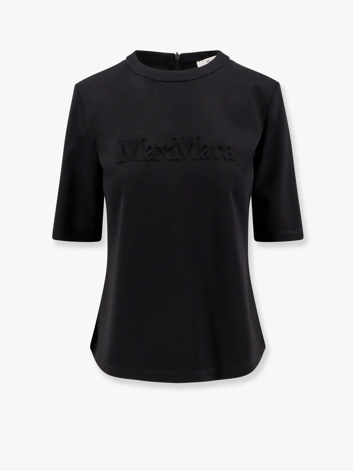 Peter wool t-shirt with embossed frontal logo.webp