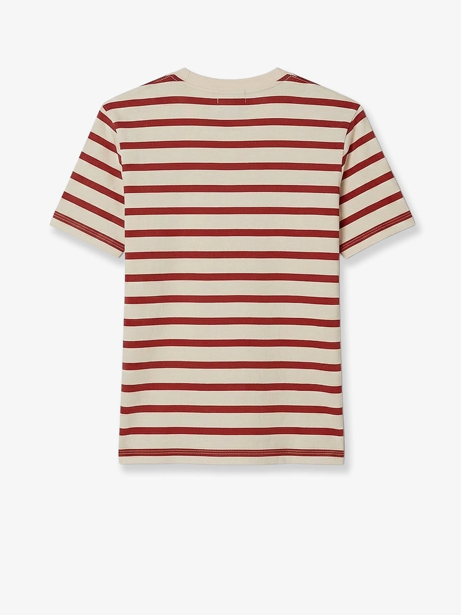 Cotton T-shirt with striped pattern.webp