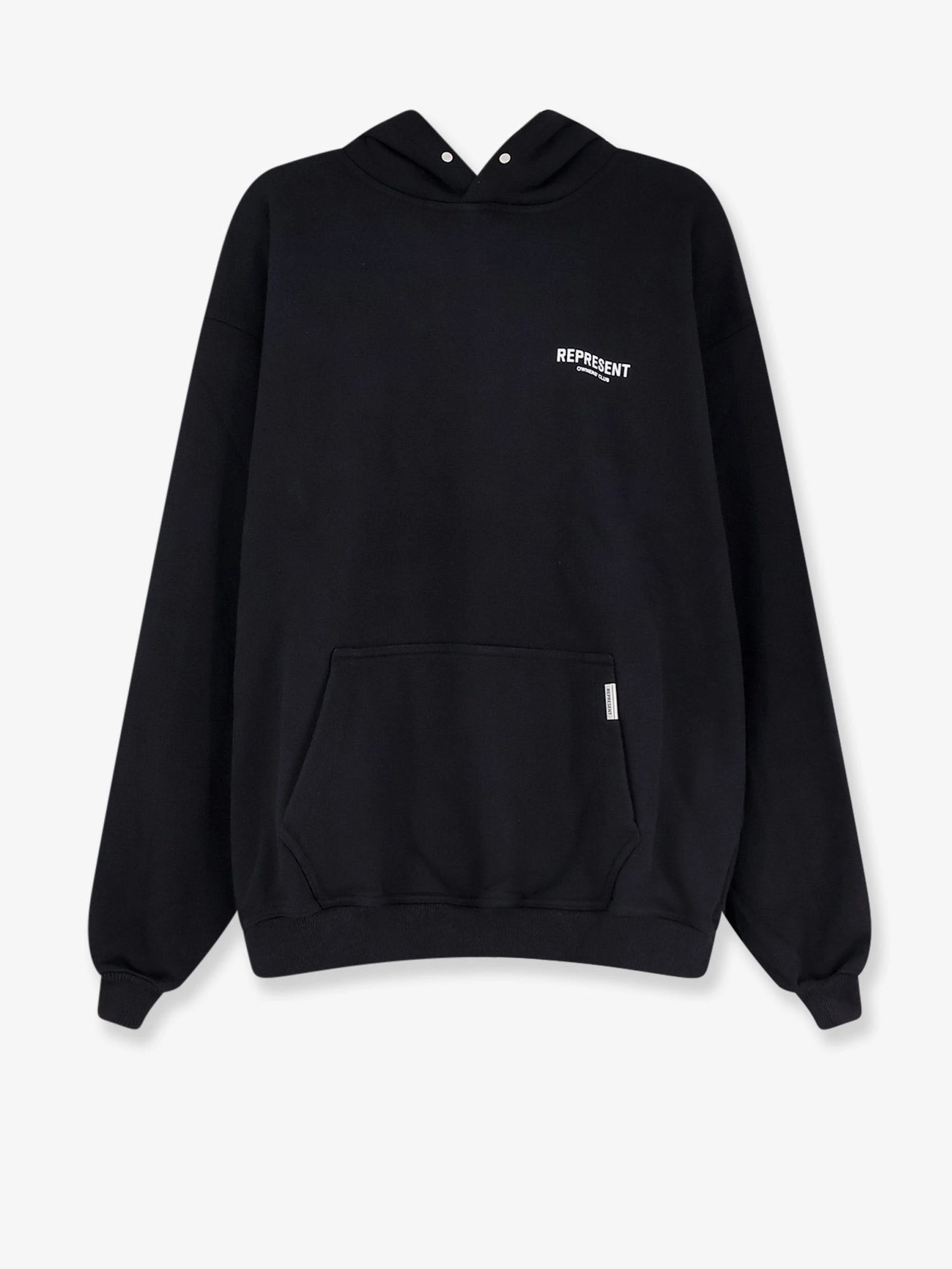 Cotton sweatshirt with printed logo on the front.webp