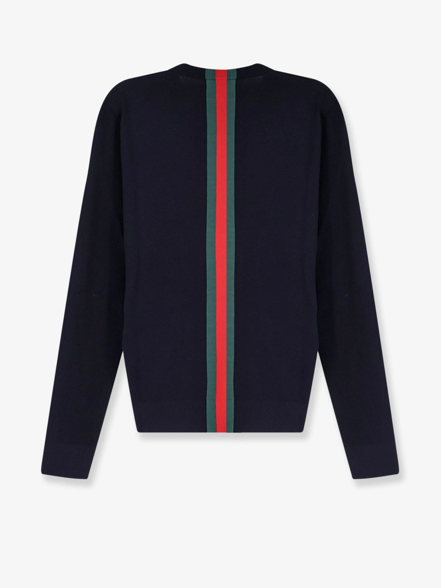 Cotton sweater with Nastro Web inlay.webp