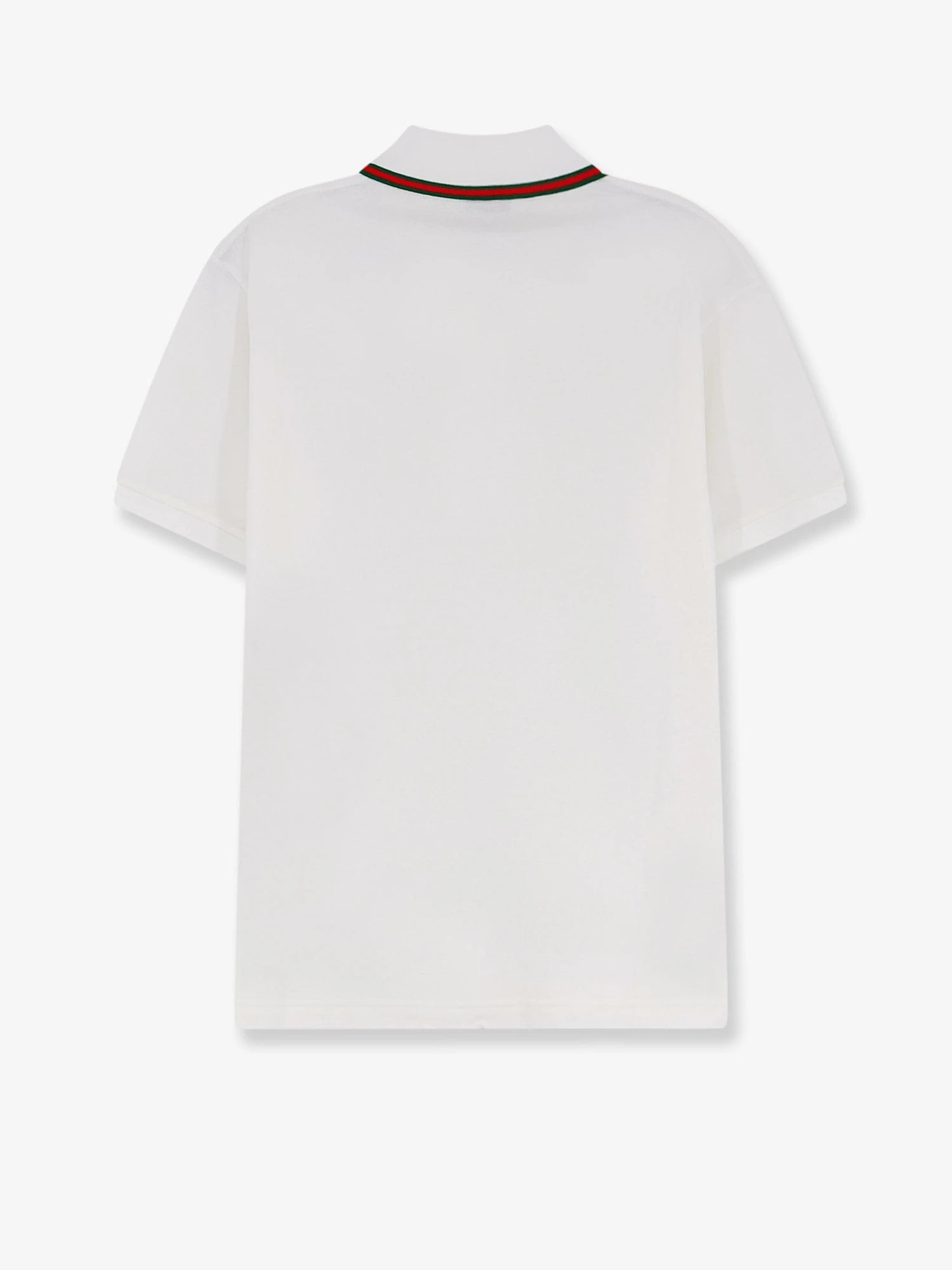 Cotton polo shirt with Nastro Web detail on the collar.webp