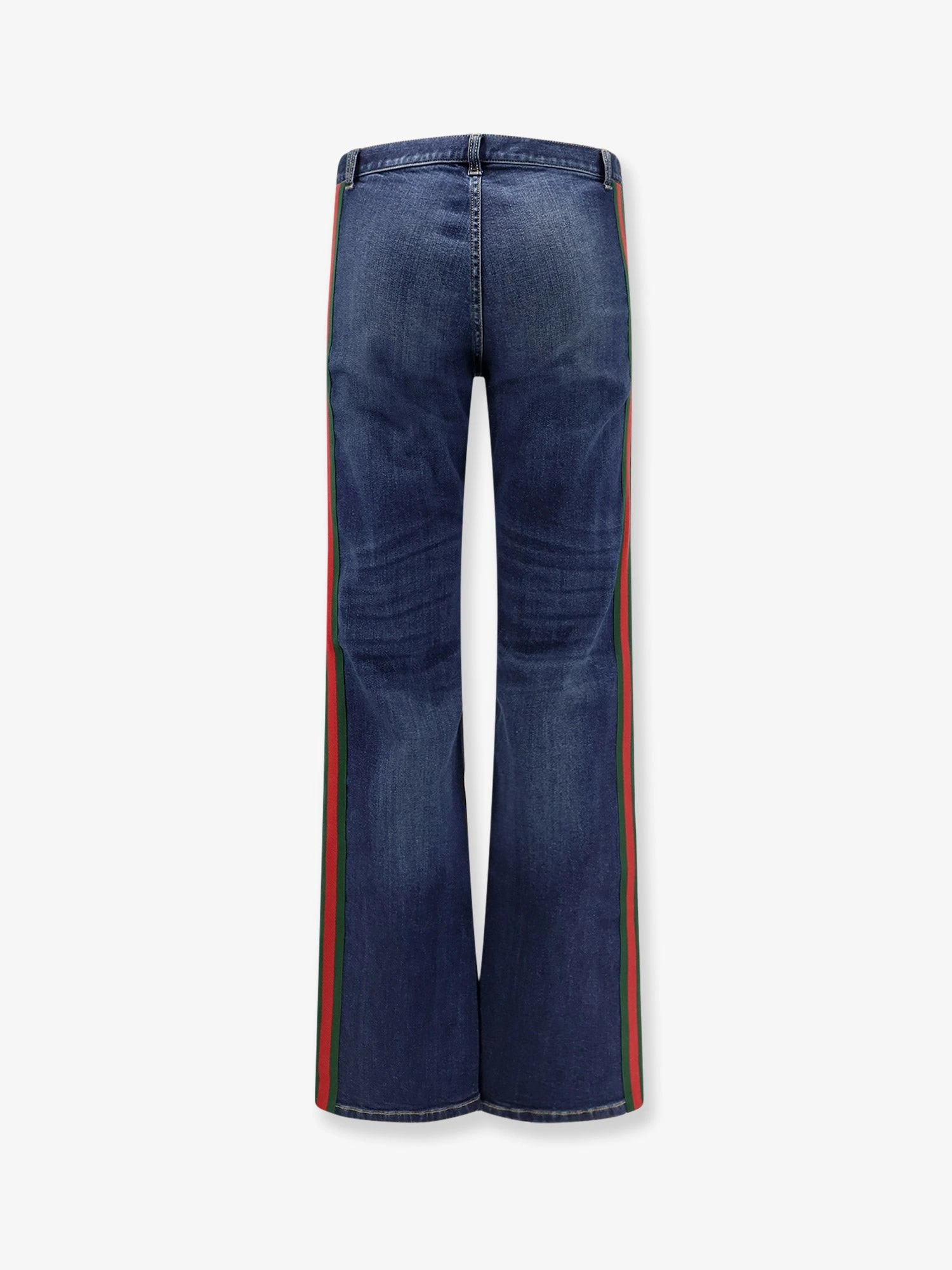 Blue denim jeans with Nastro Web profiles.webp
