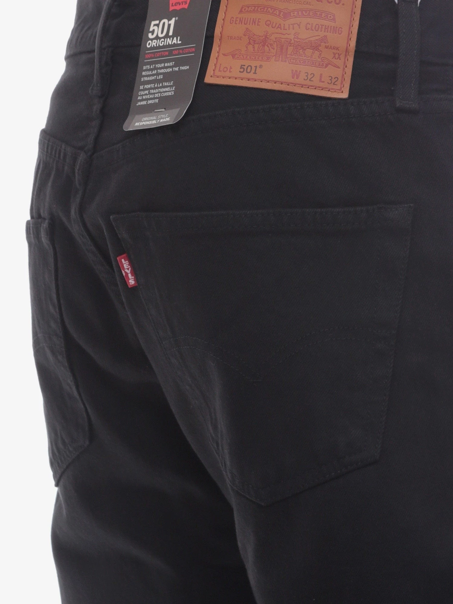 501 Original black denim jeans.webp