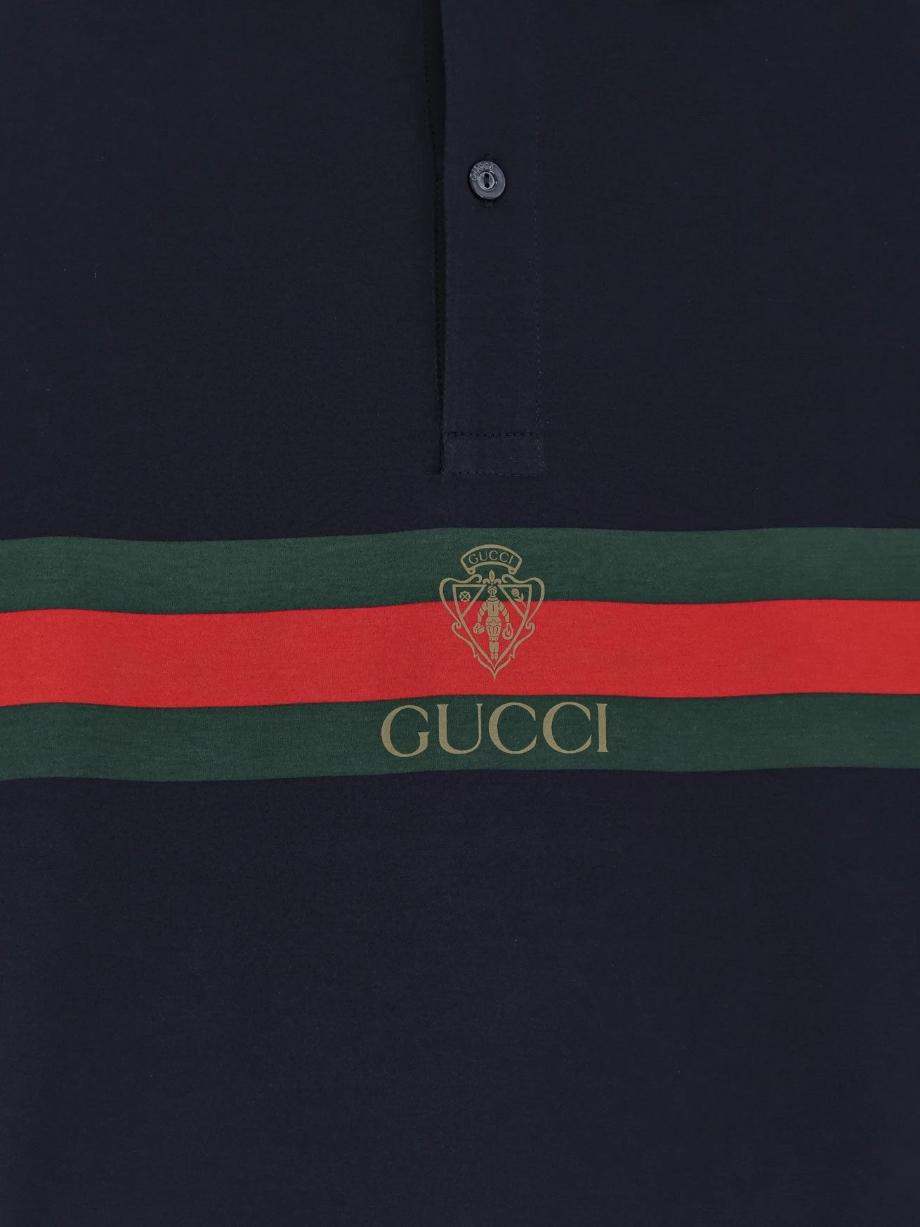 Cotton polo shirt with Web print on the front.webp