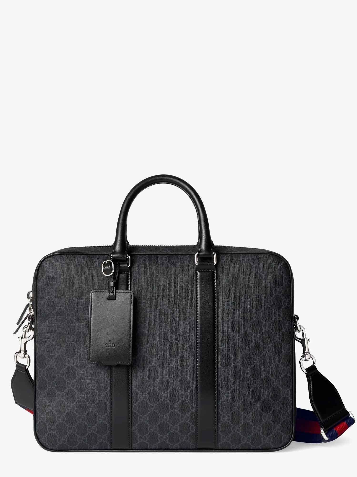 GG Supreme fabric and leather briefcase.webp
