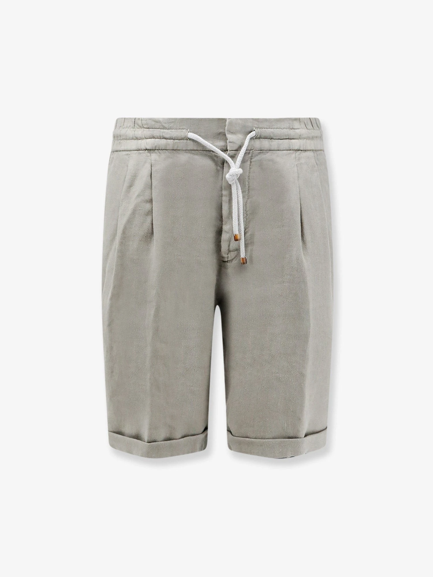 Linen bermuda shorts with drawstring.webp