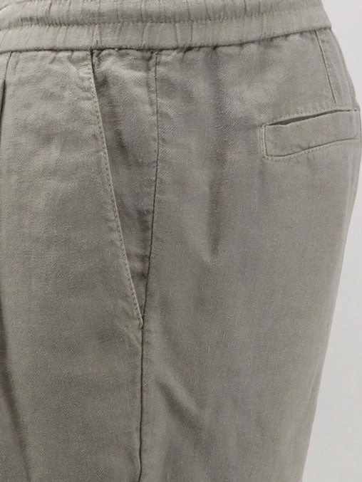 Linen bermuda shorts with drawstring.webp