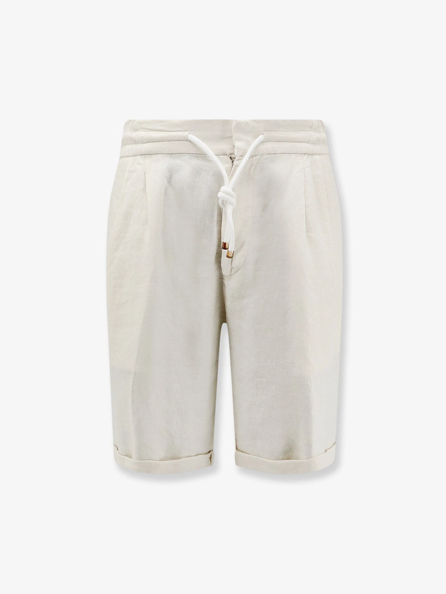 Linen bermuda shorts with drawstring.webp