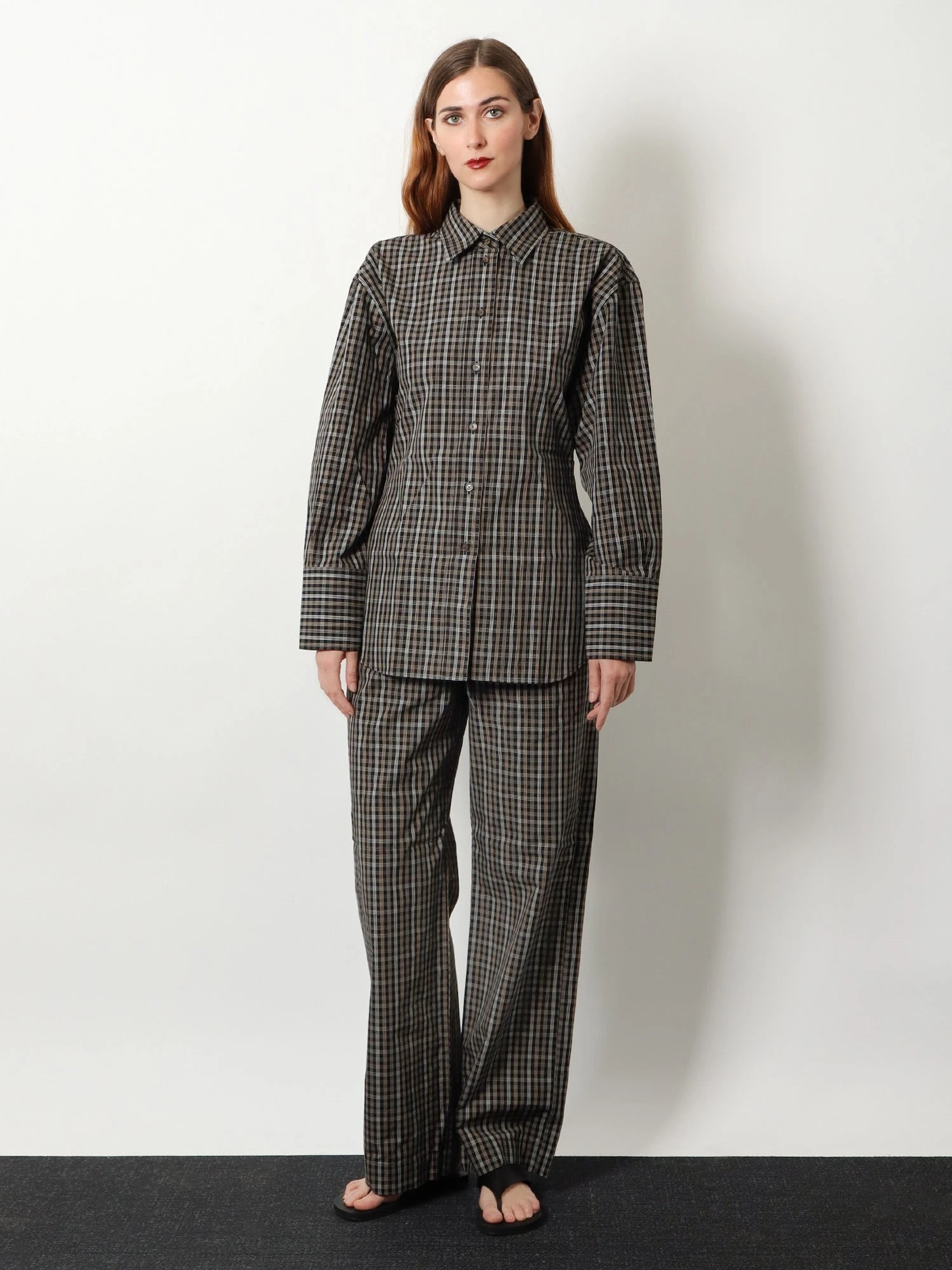 Cotton shirt with check pattern.webp