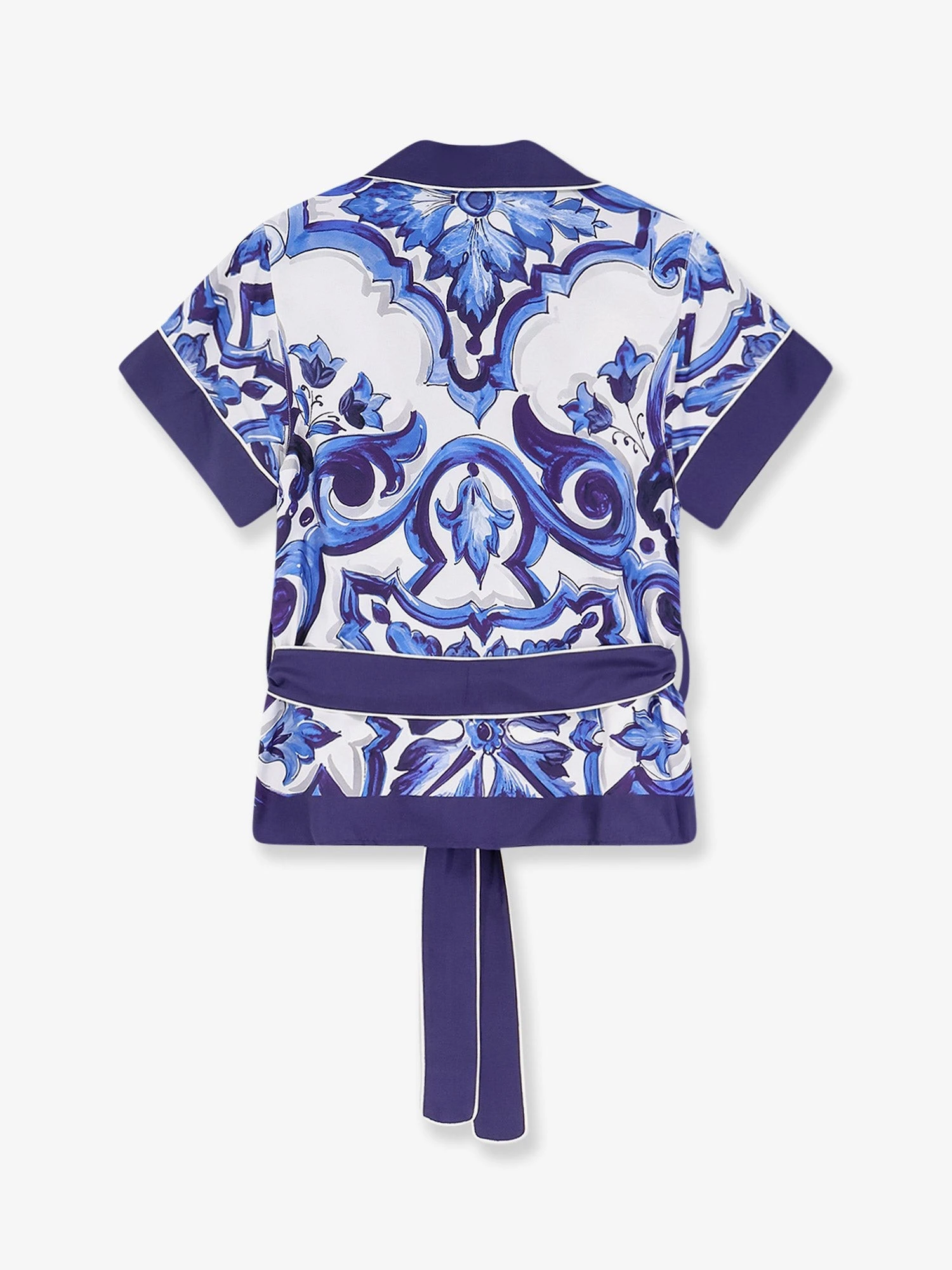Silk shirt with Maiolica print.webp