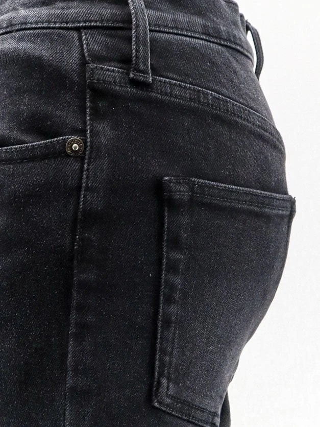 Slim Fit black denim trousers.webp