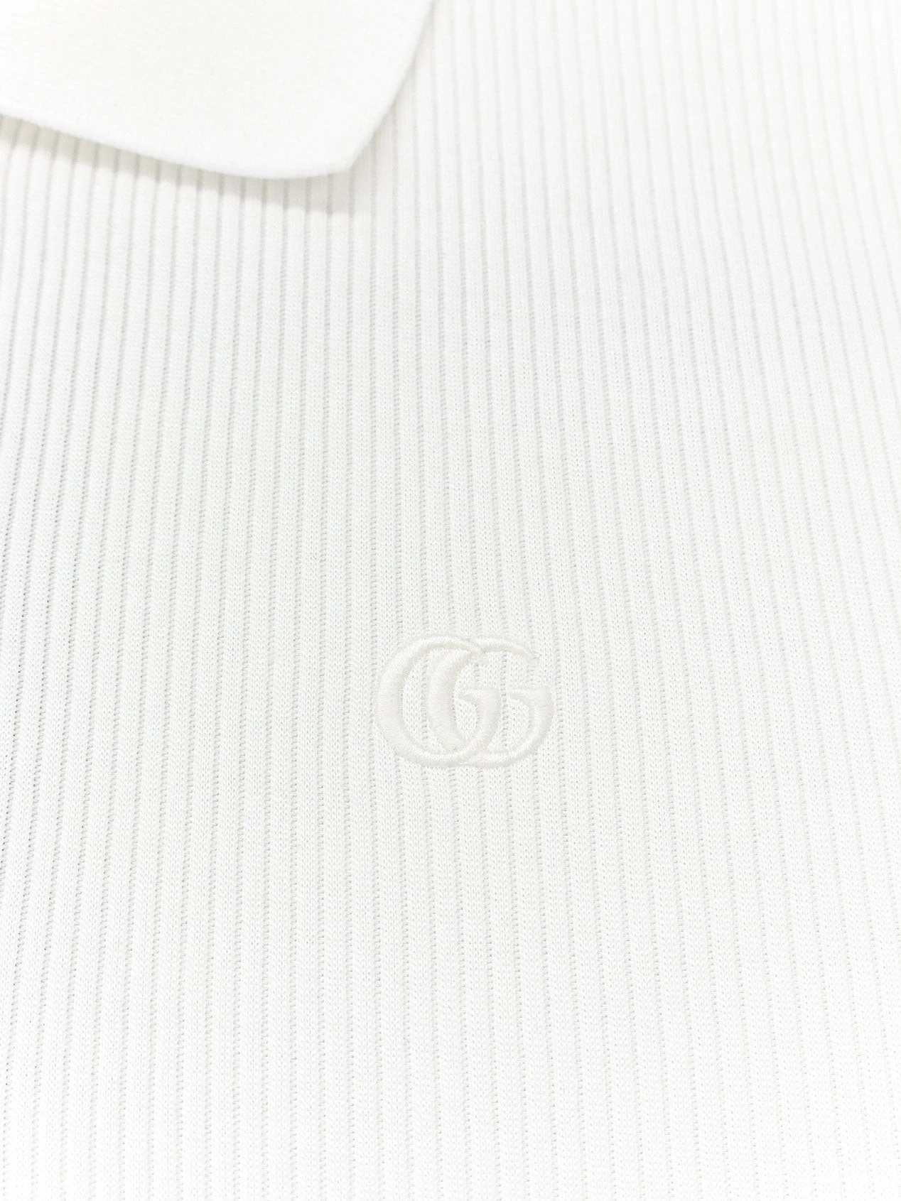 Ribbed cotton jersey polo shirt.webp