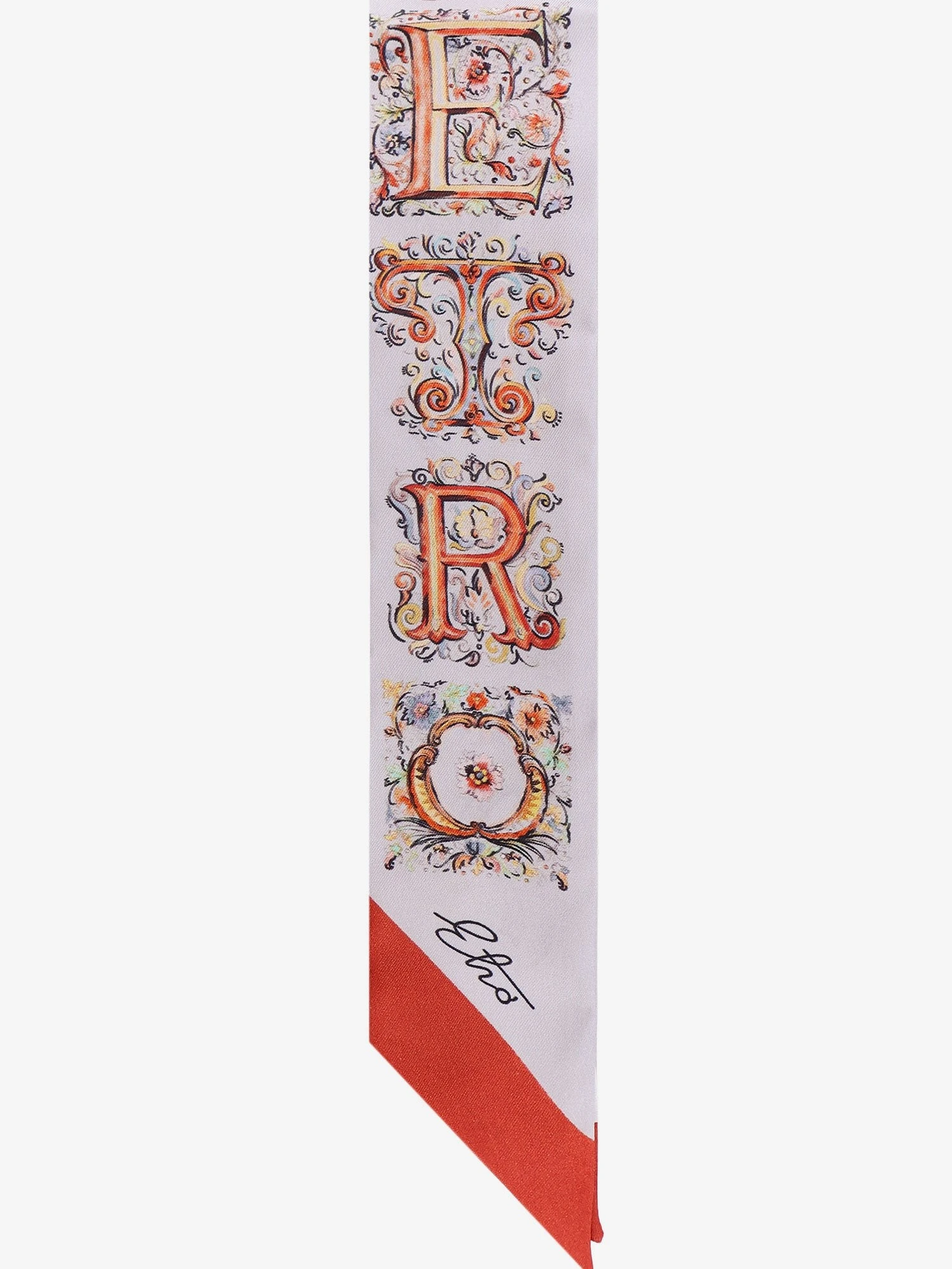 Silk bandeau with paisley print
