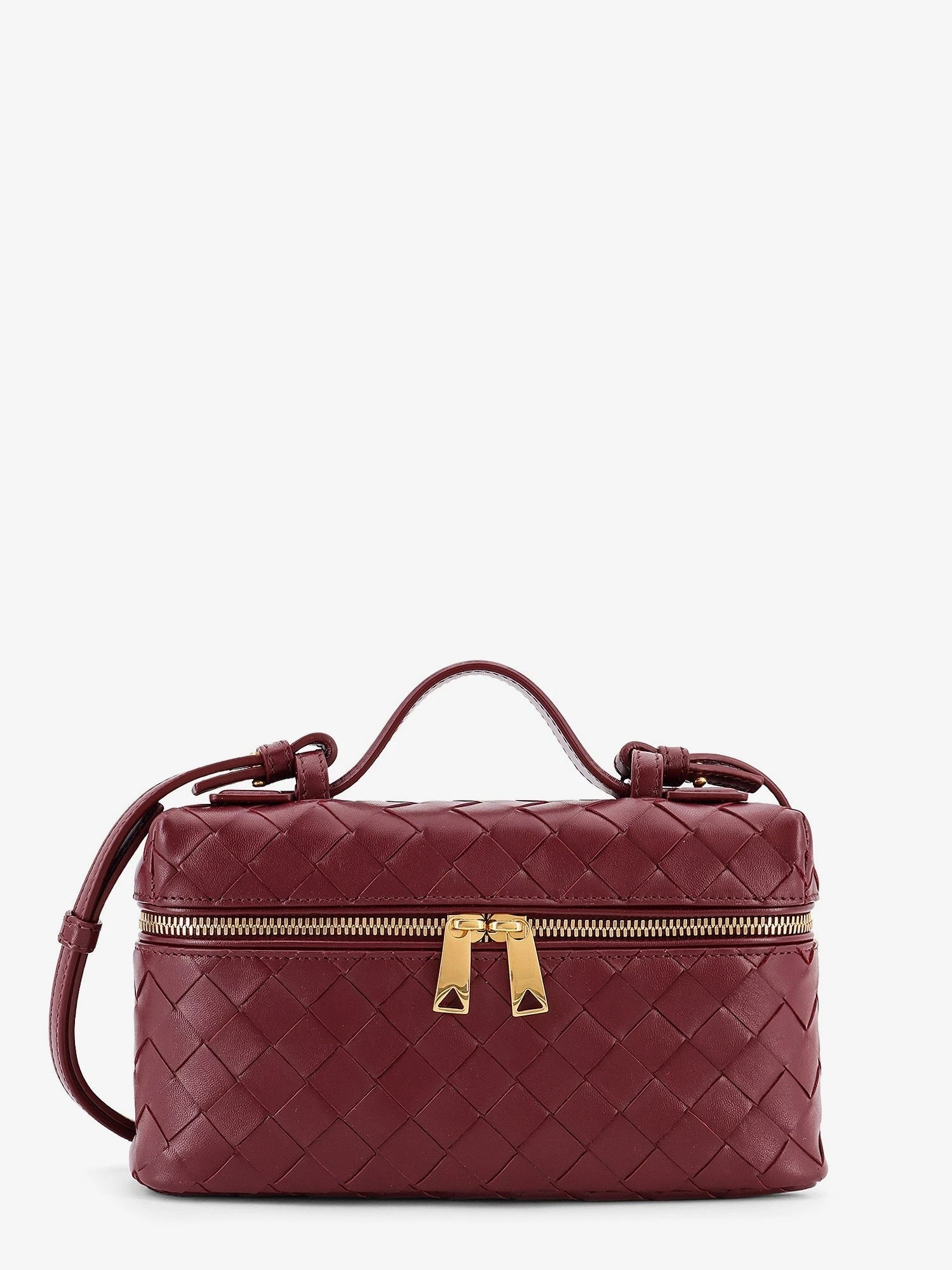 Bang Bang leather vanity case with Intrecciato motif.webp