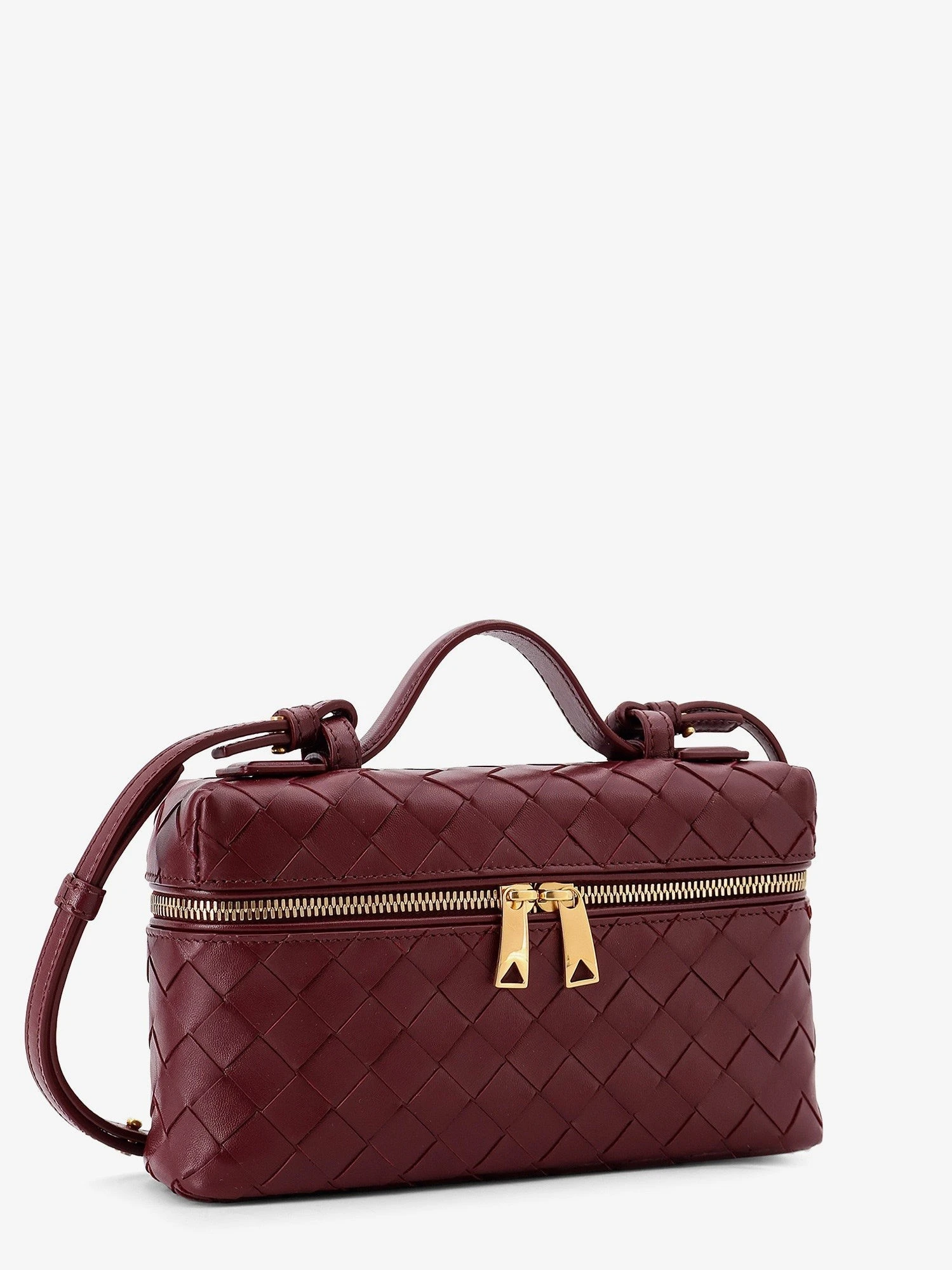Bang Bang leather vanity case with Intrecciato motif.webp
