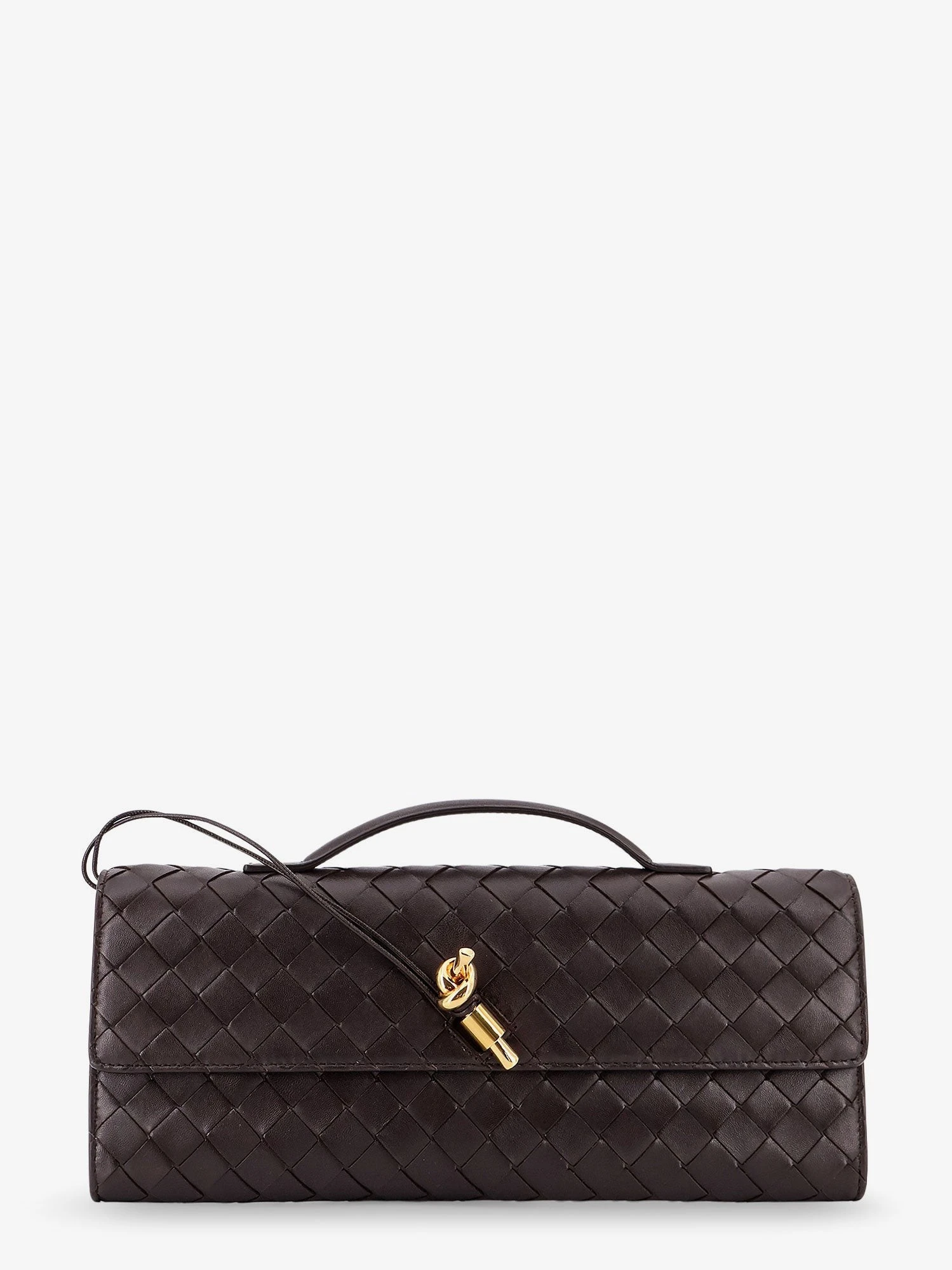 Andiamo Leather Clutch with Intrecciato motif.webp