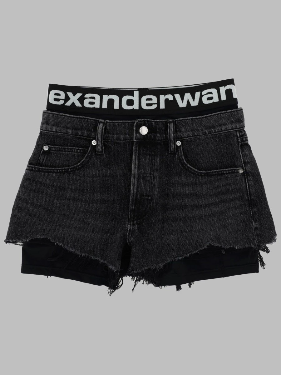 SHORTS IN DENIM CON LOGO.webp
