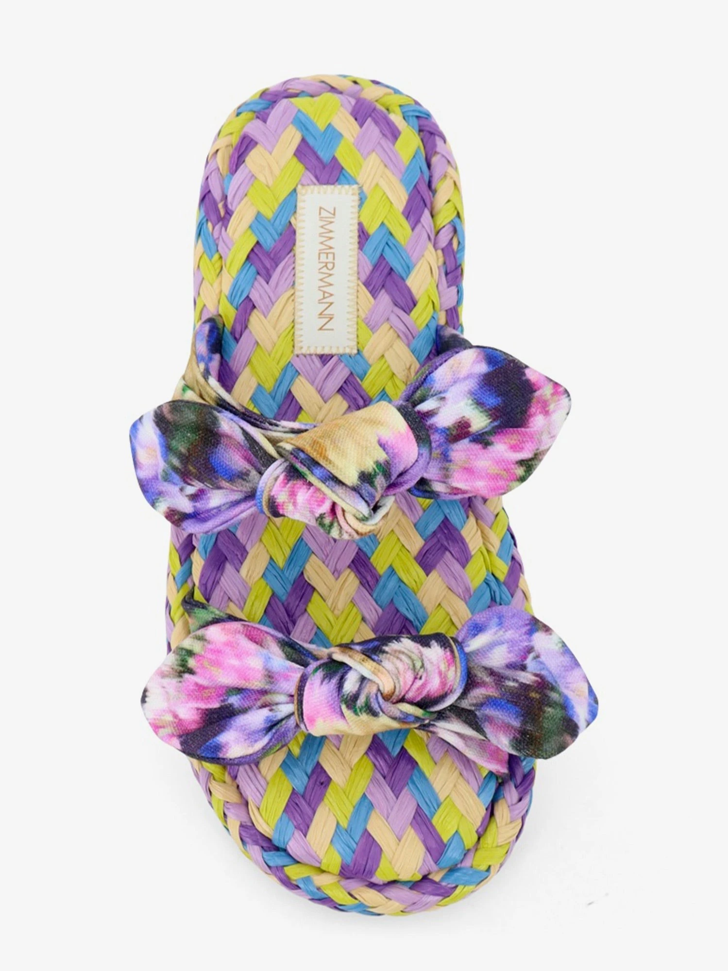 Carousel multicolored raffia sandals.webp