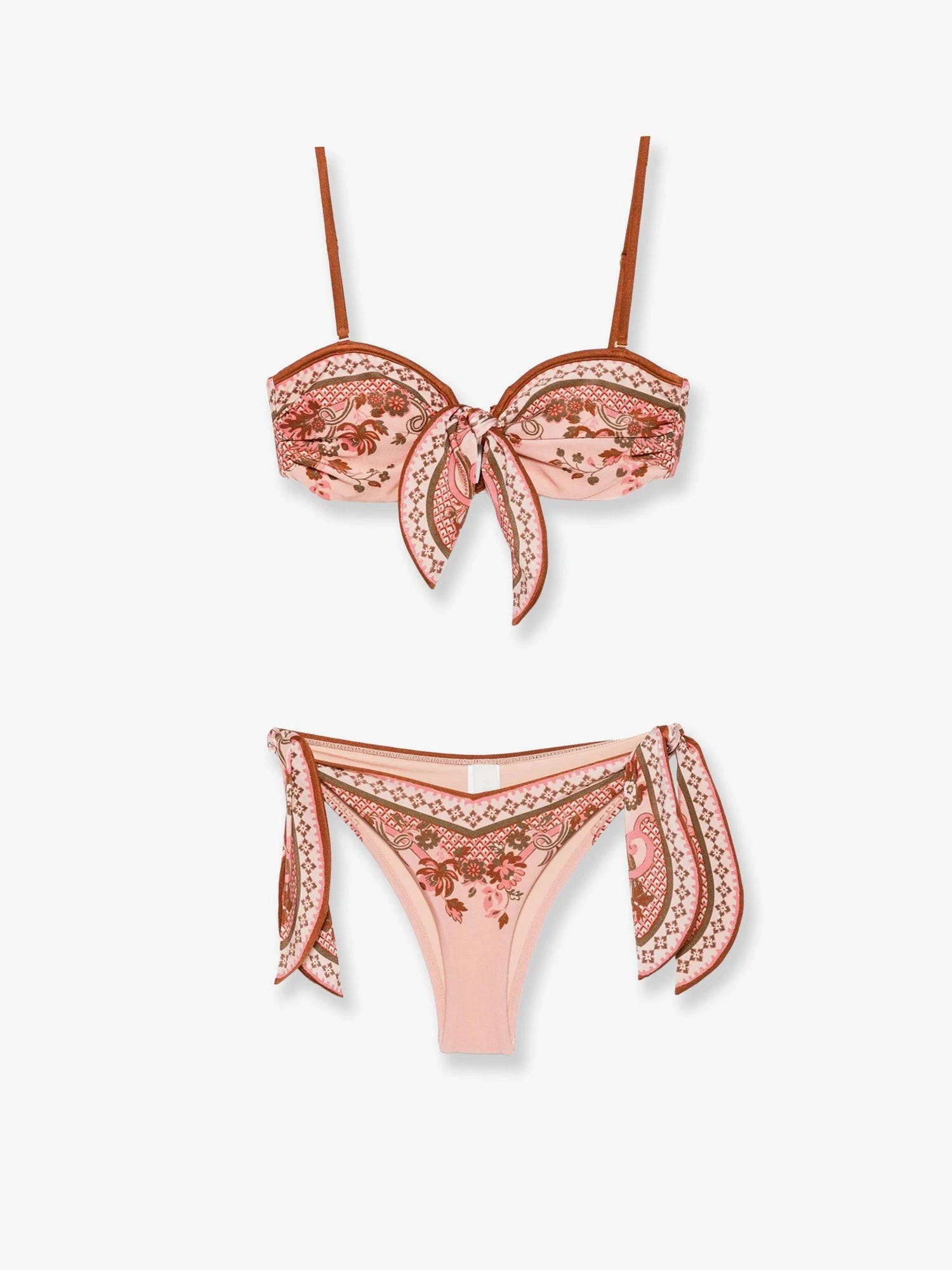 Aster shiny nylon bikini with Paisley print.webp