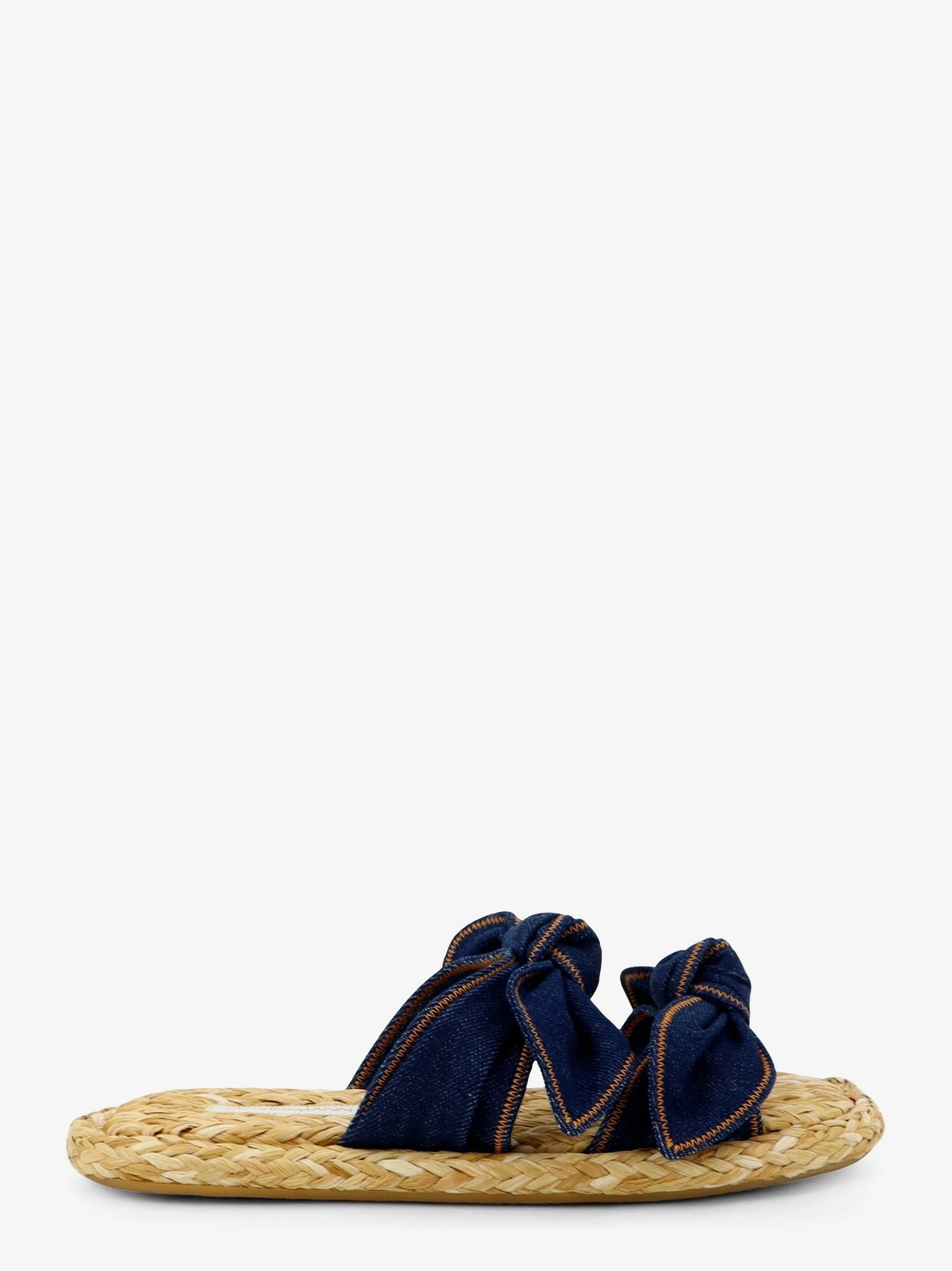 Carousel raffia and denim sandals.webp