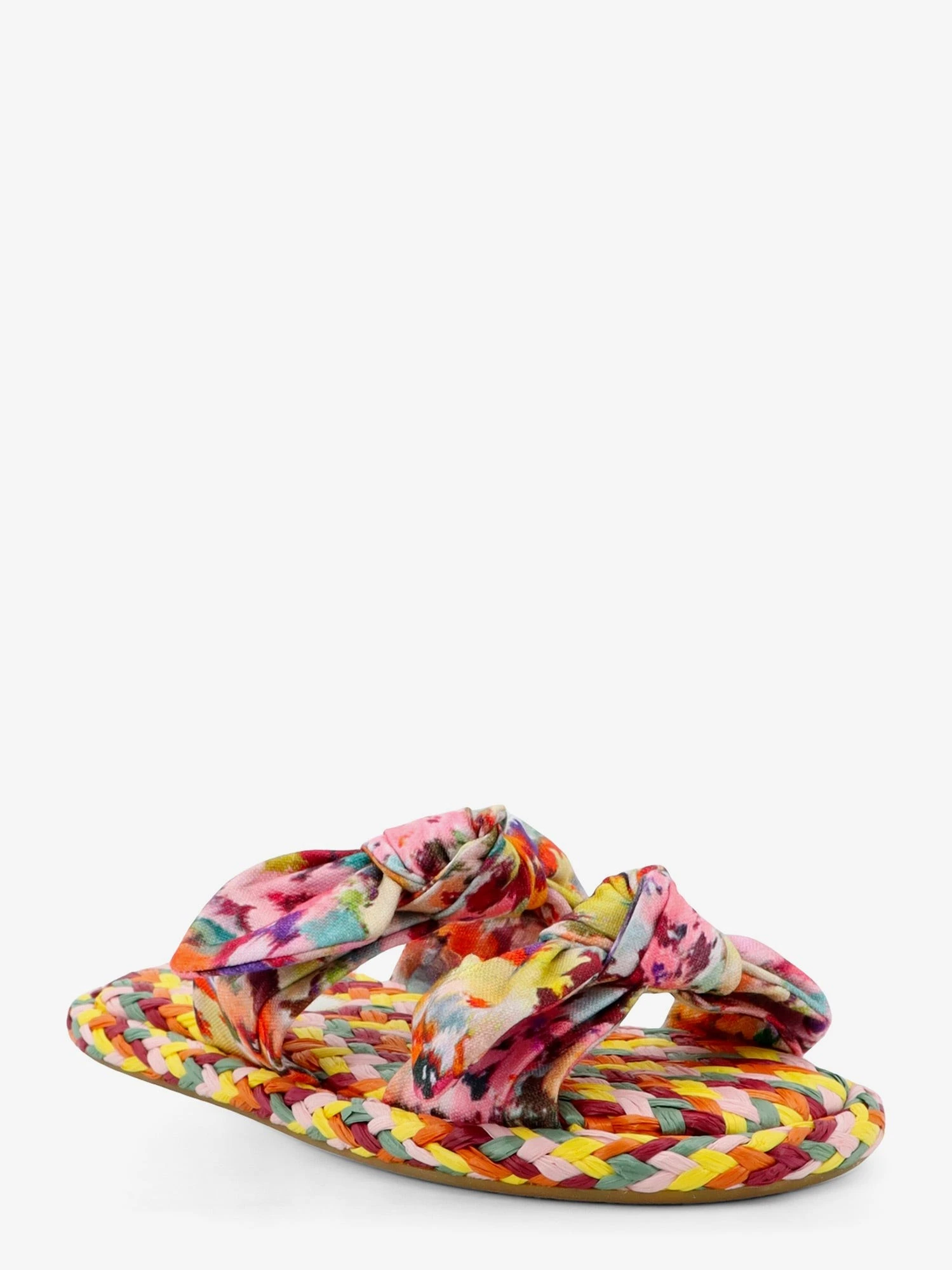 Multicolored raffia Carousel sandals.webp