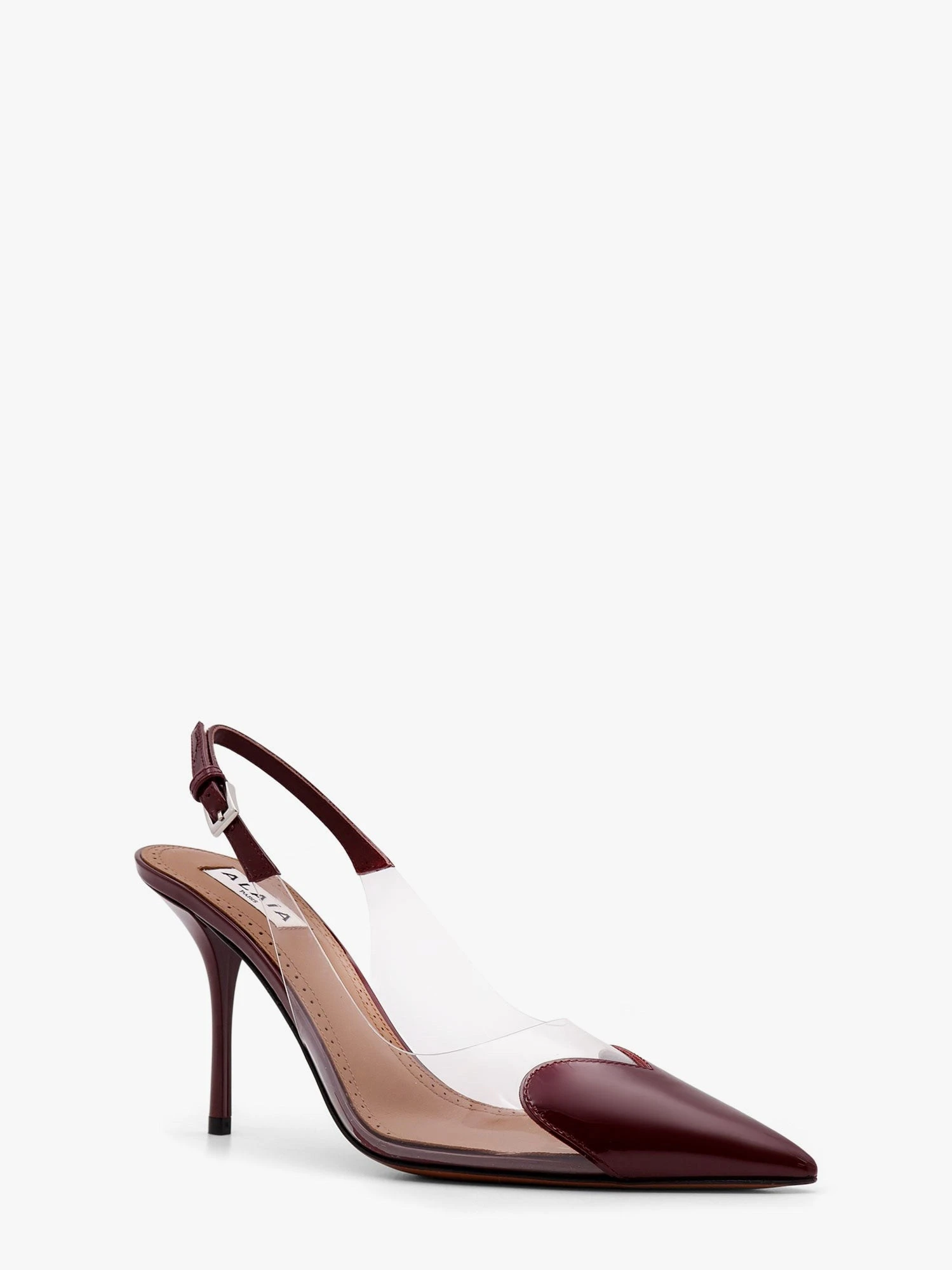 Slingbacks 90 leather and PVC pumps.webp